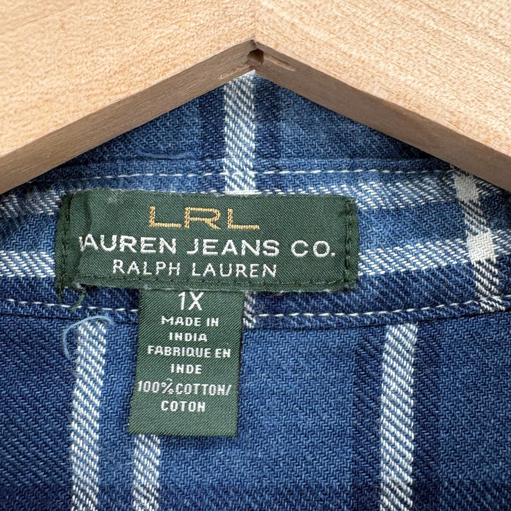 Ralph Lauren Lauren Ralph Lauren Shirt Womens 1X Multicolor Plaid Flannel Button Front Top Size XL / US 12-14 / IT 48-50 - 3 Thumbnail