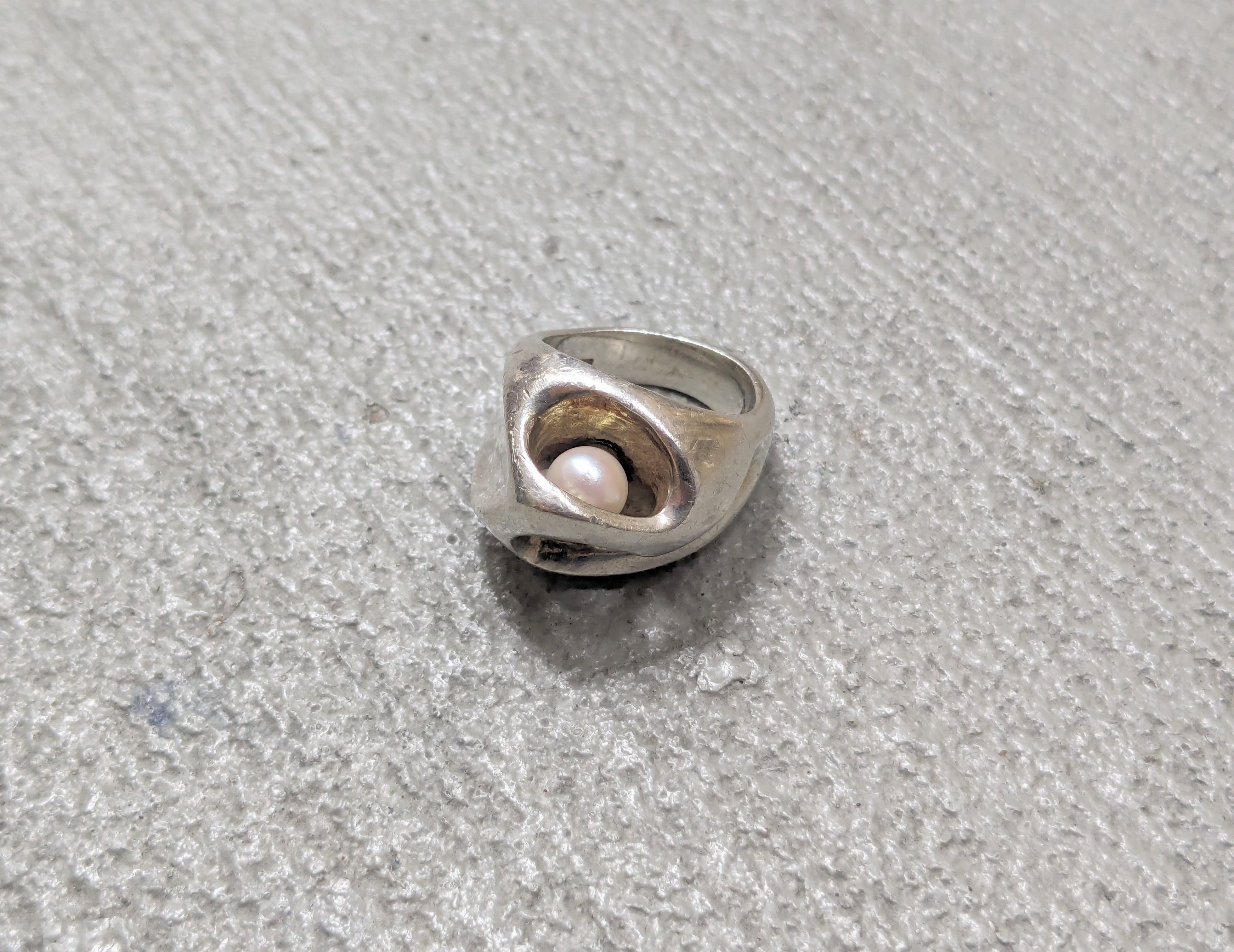 Jewelry Vintage Sterling Silver Ring Size 5.25 Henion Biomorphic Size ONE SIZE - 4 Thumbnail