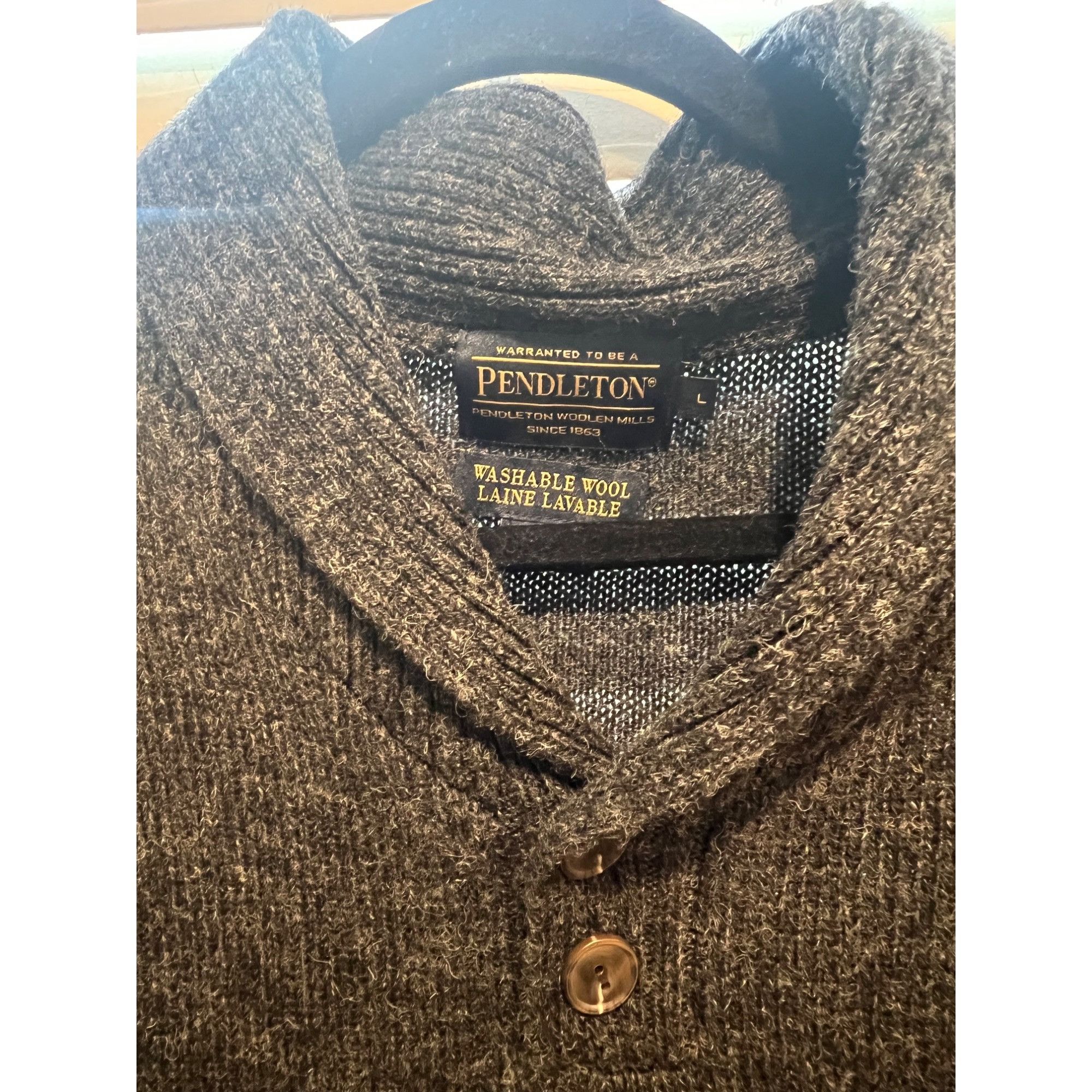 Pendleton Pendleton Washable Wool Cowl Neck Sweater - Size L Size US L / EU 52-54 / 3 - 2 Thumbnail