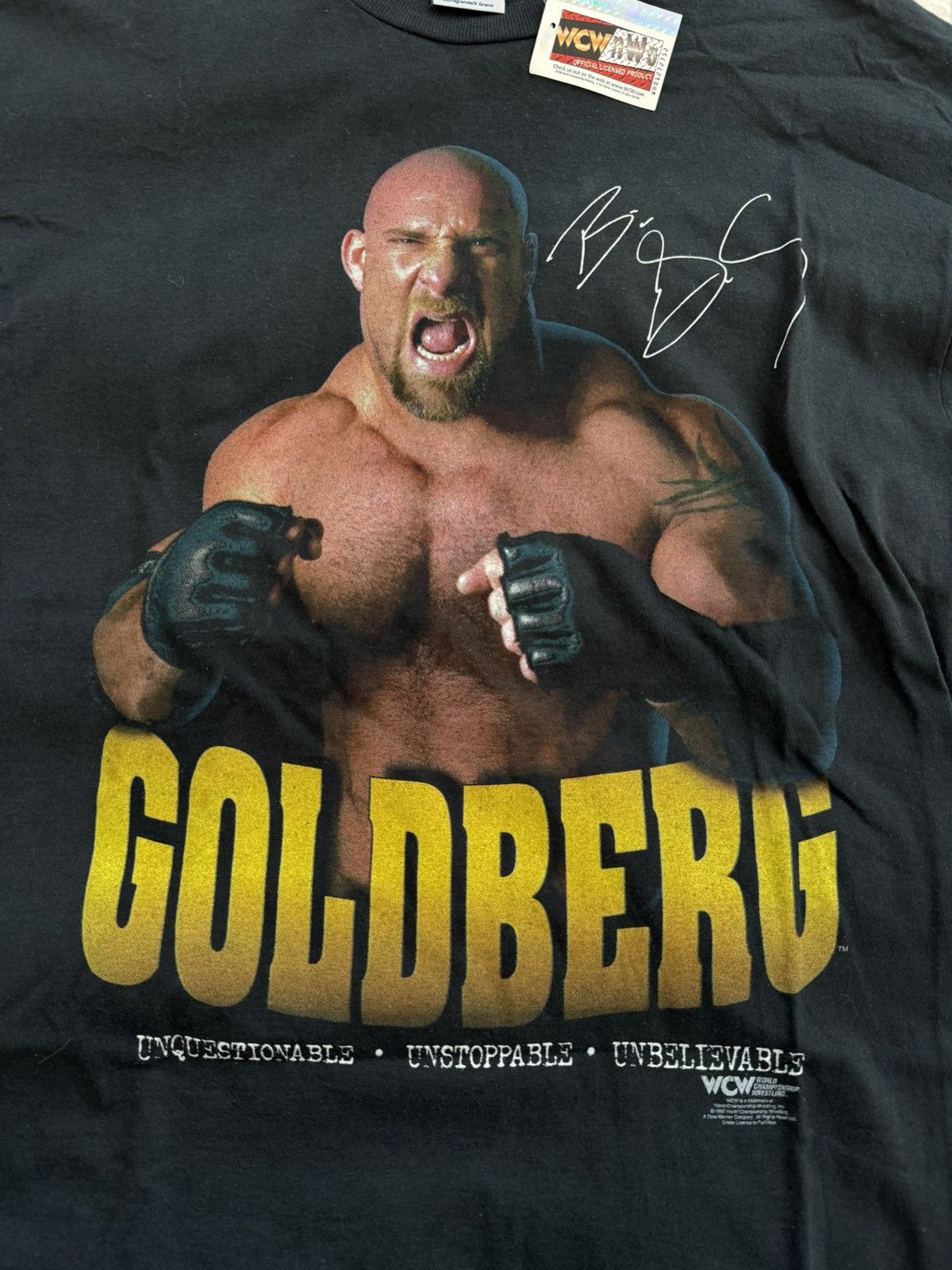 Vintage Goldberg WCW/NWO tee Size US XL / EU 56 / 4 - 4 Thumbnail