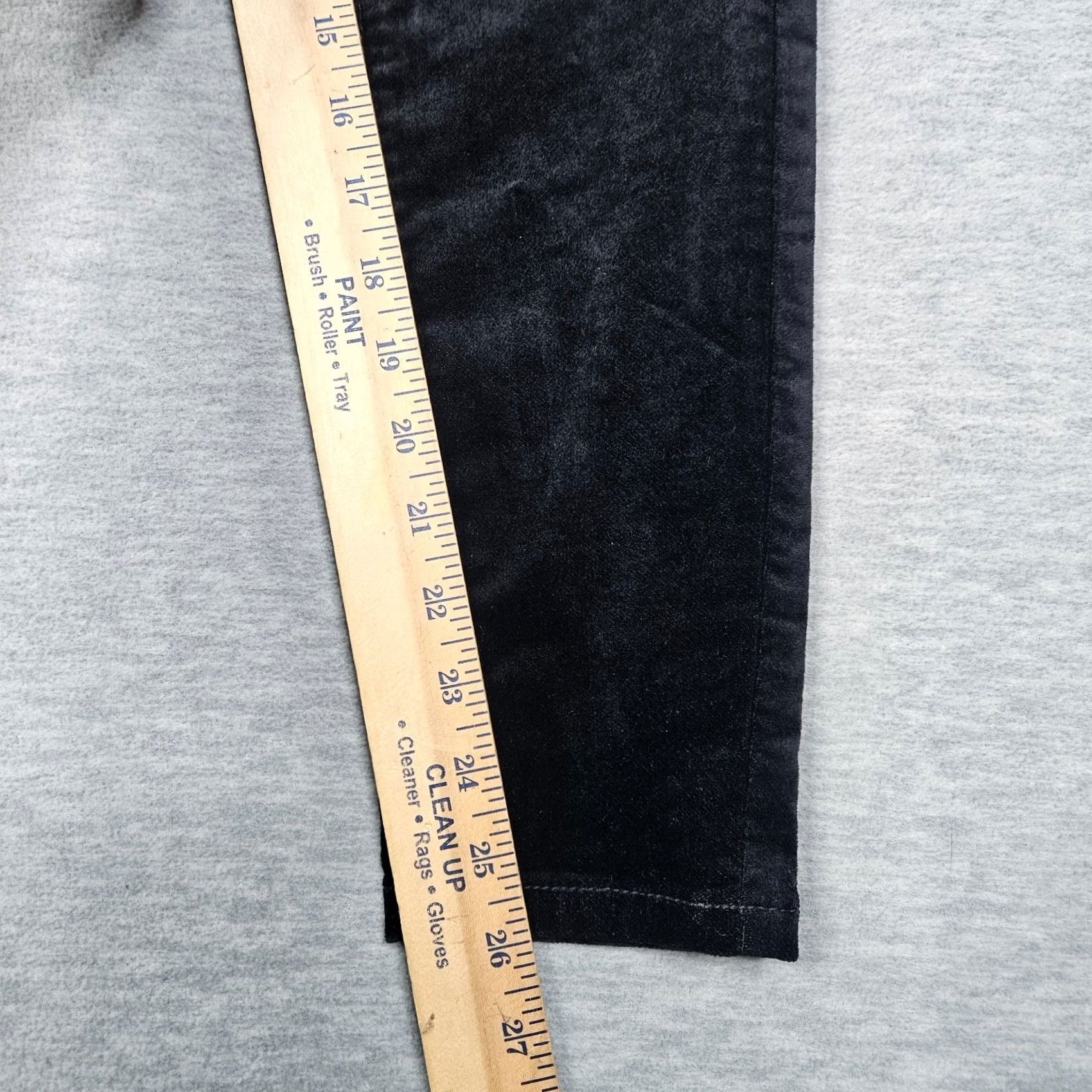 Ann Taylor Ann Taylor Pants Petite Size 0 Black Velvet The Skinny High Rise NEW Size 25" / US 0 / IT 36 - 4 Thumbnail