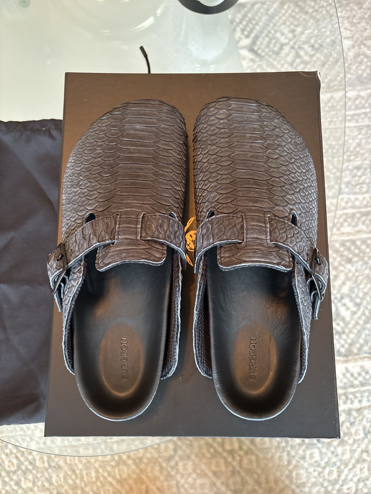 The Shoe Surgeon Surgeon Mule Luxe Black Python Size US 10 / EU 43 - 4 Thumbnail