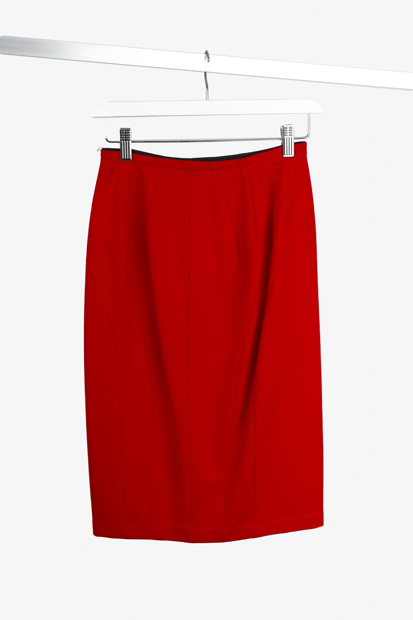 Untitled&Co Untitled Red Stitch Accent Pencil Skirt Size 24" / US 00 / IT 34 - 2 Thumbnail