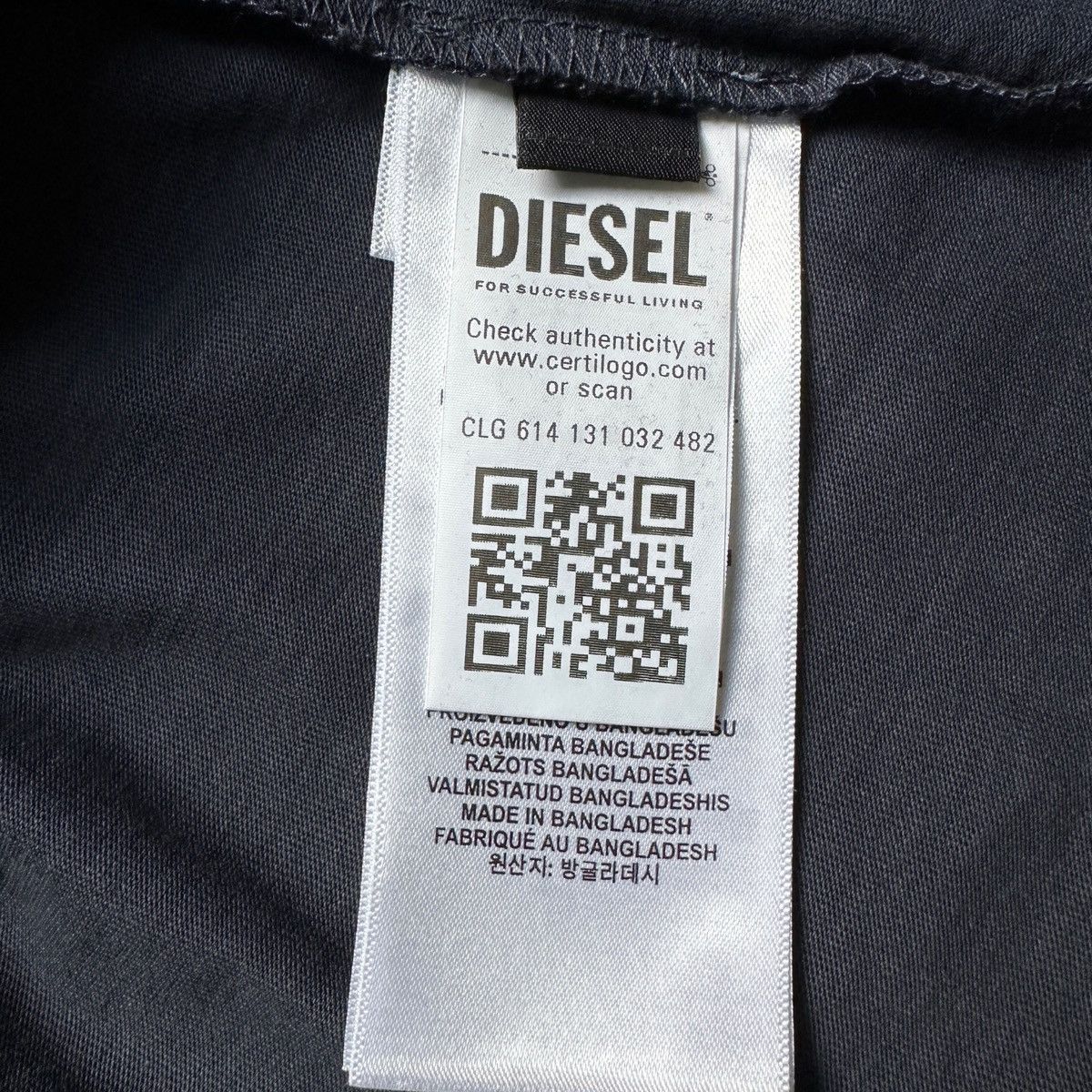Diesel Diesel Men's T-Diegor-E17 T-Shirt - Navy Blue Logo Tee Size US L / EU 52-54 / 3 - 5 Thumbnail