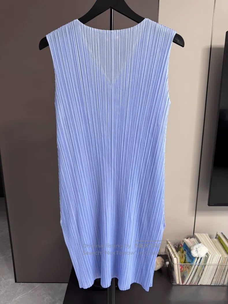 Issey Miyake Issey Miyake Elegant V-neck Long Top Size L / US 10 / IT 46 - 3 Thumbnail