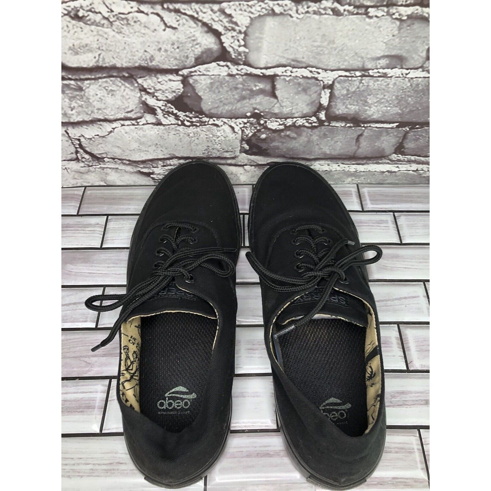 Sperry Sperry STS18438 Black Canvas Fabric Lace Up Casual Shoes Men Size US 10.5 / EU 43-44 - 5 Thumbnail