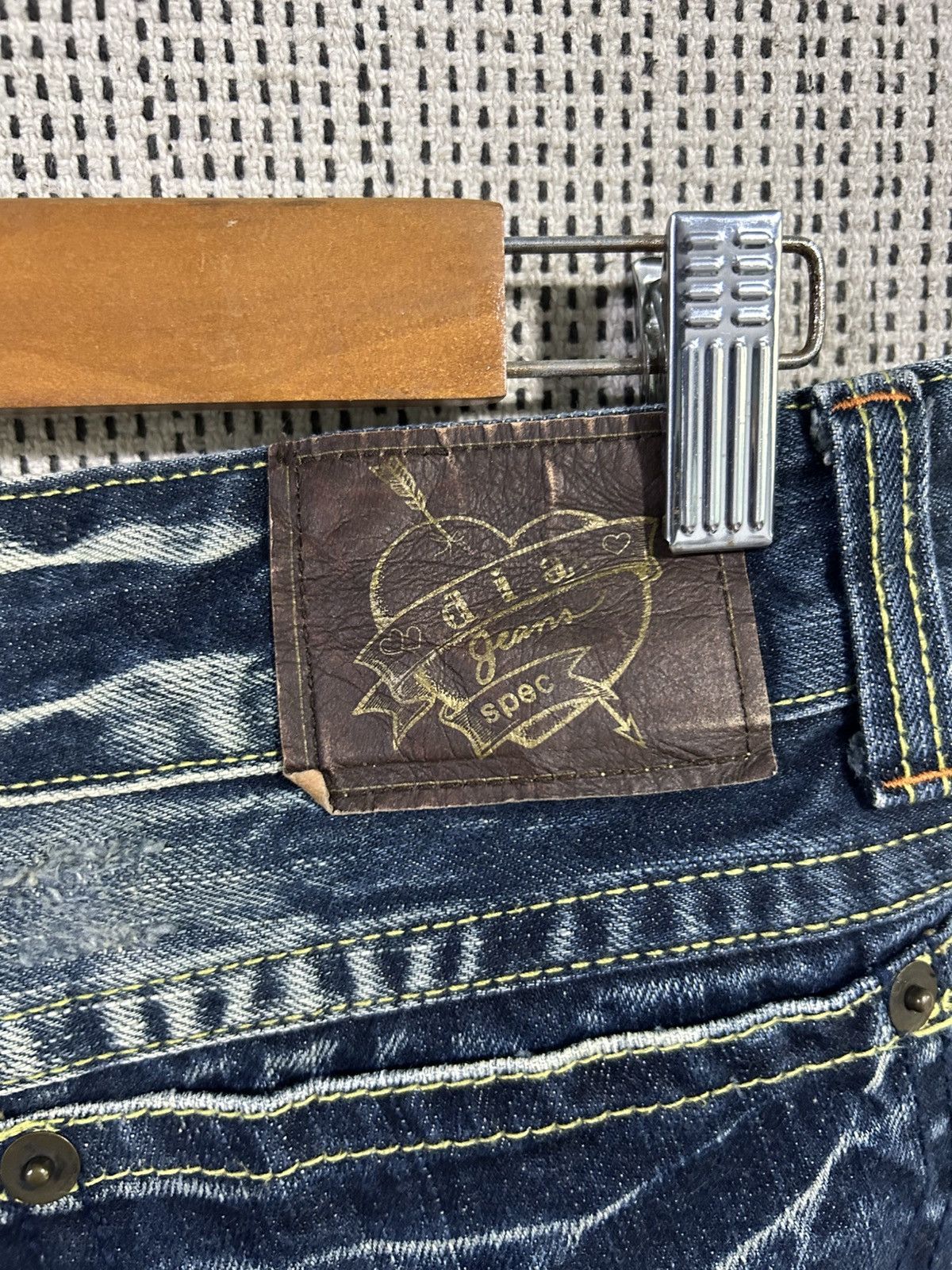If Six Was Nine Gothic punk D.I.A denim extra bootcut distressed pattern Size US 31 - 8 Thumbnail