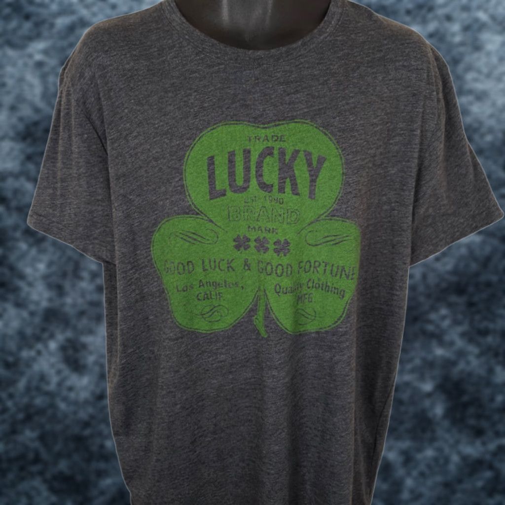 Lucky Brand Lucky Brand T Shirt Mens Large Gray OVERSIZED Streetwear Size US L / EU 52-54 / 3 - 1 Thumbnail