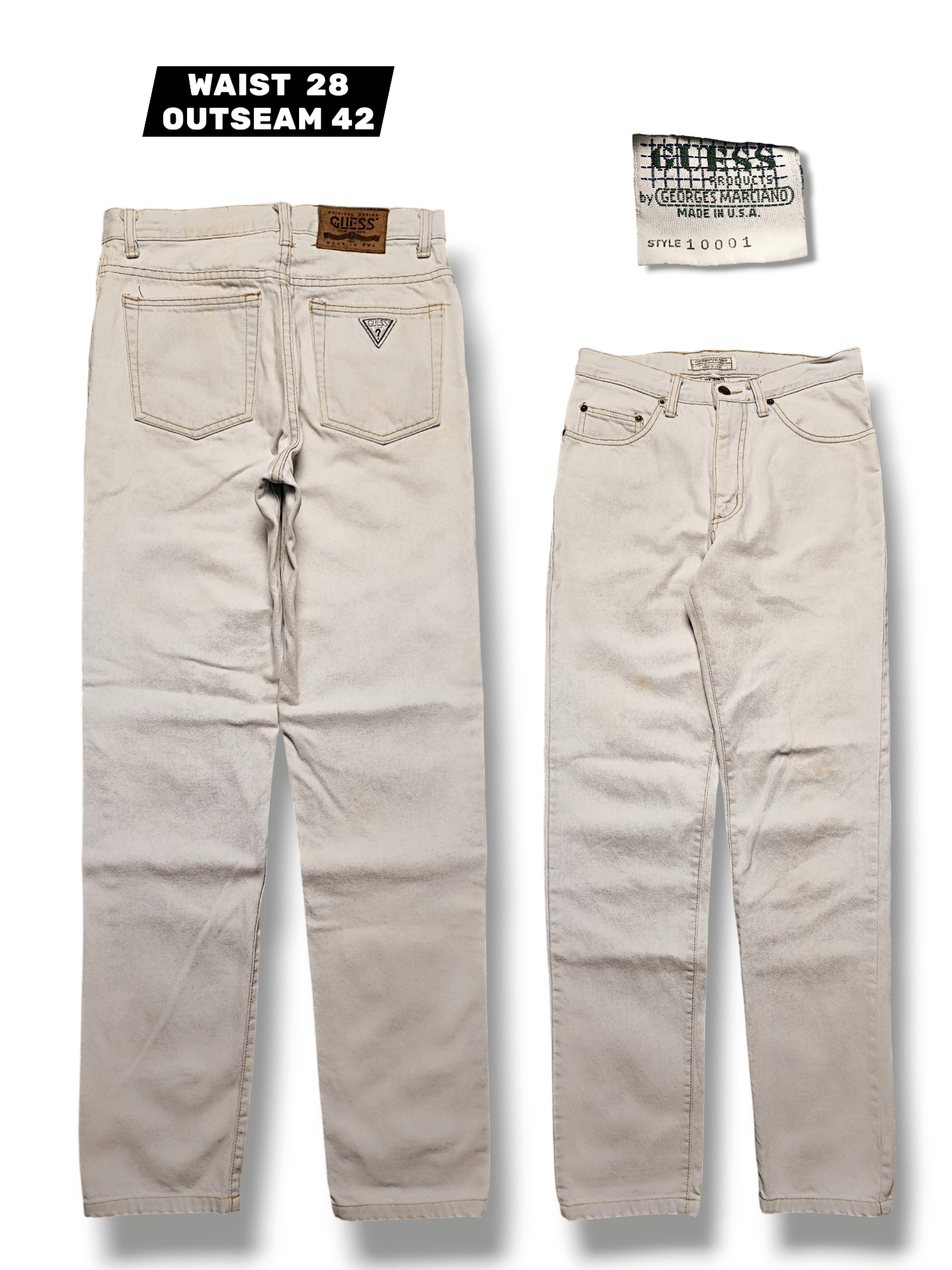 Undercover Vintage 80s Guess Georges Marciano Jeans Made in USA 28x31 Size US 28 / EU 44 - 1 Thumbnail