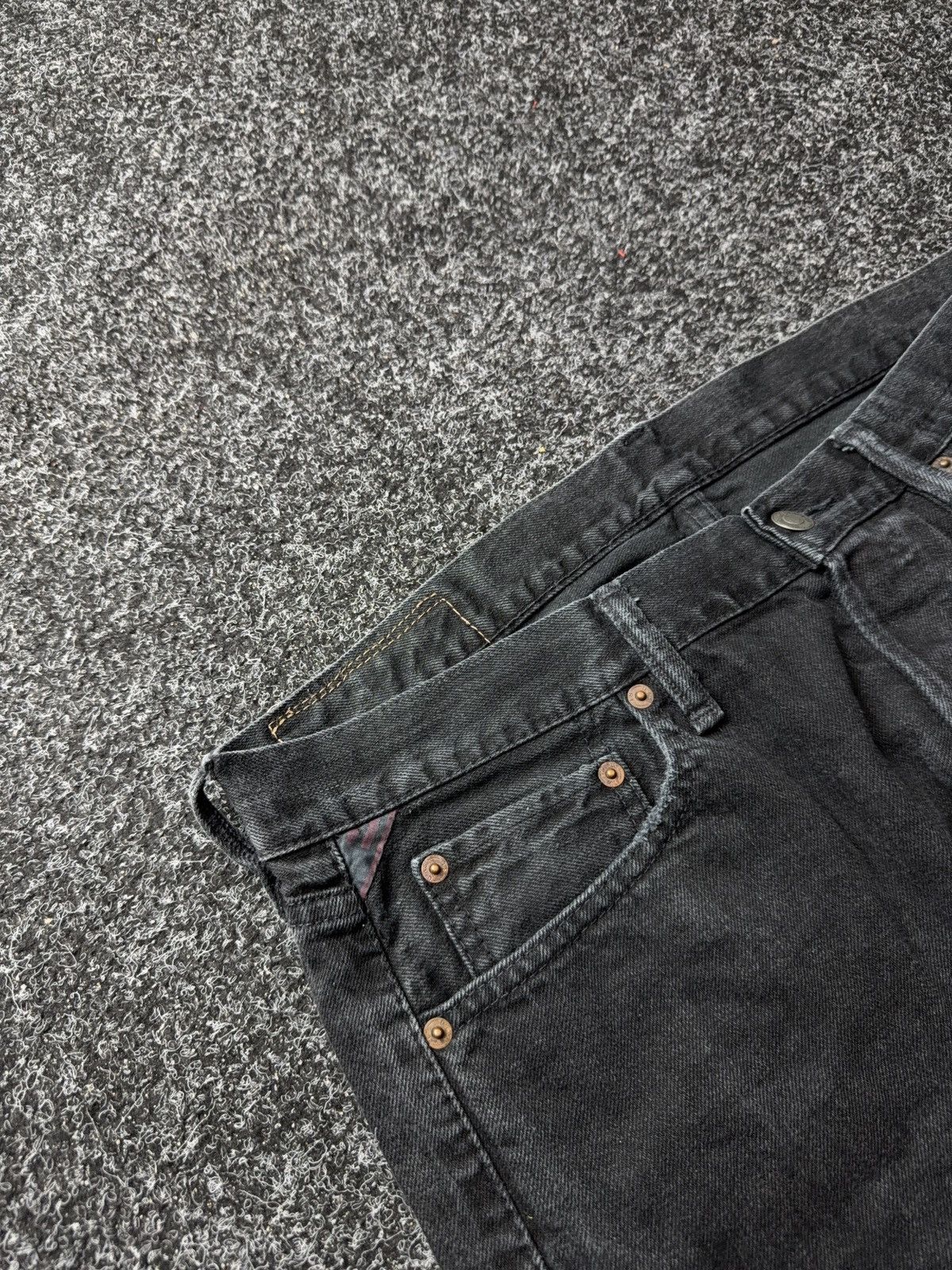 Denim & Supply Ralph Lauren 00s 🇺🇸 Ralph Lauren Denim Supply Black Slim Jeans Distressed Size US 34 / EU 50 - 6 Thumbnail