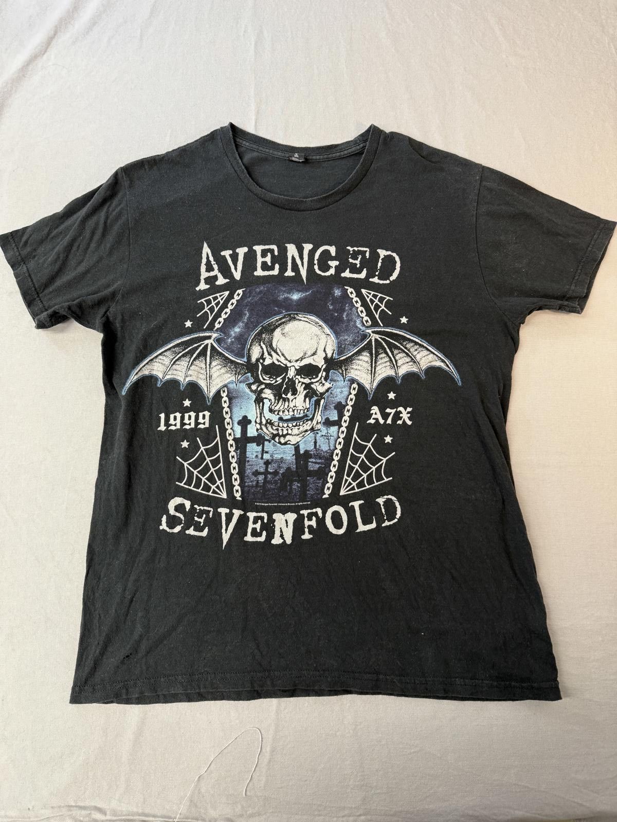 Designer Faded Avenged Sevenfold Band T-shirt 1999 A7X Winged Skull M Size US M / EU 48-50 / 2 - 1 Thumbnail