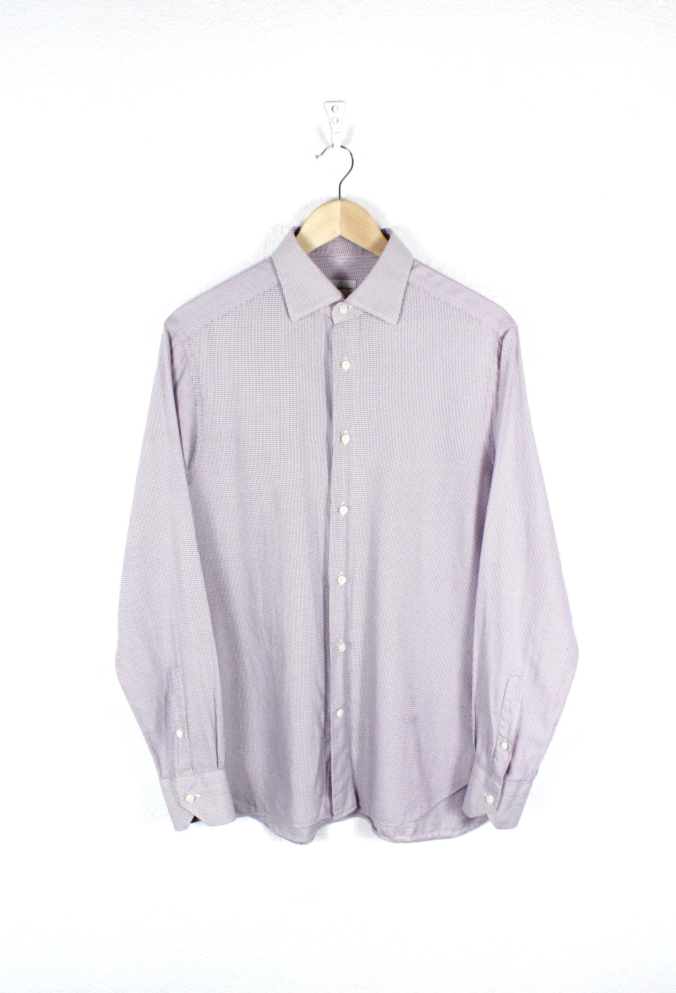 Ermenegildo Zegna Ermenegildo Zegna Geometric Knitted Formal Shirt Size US L / EU 52-54 / 3 - 1 Thumbnail