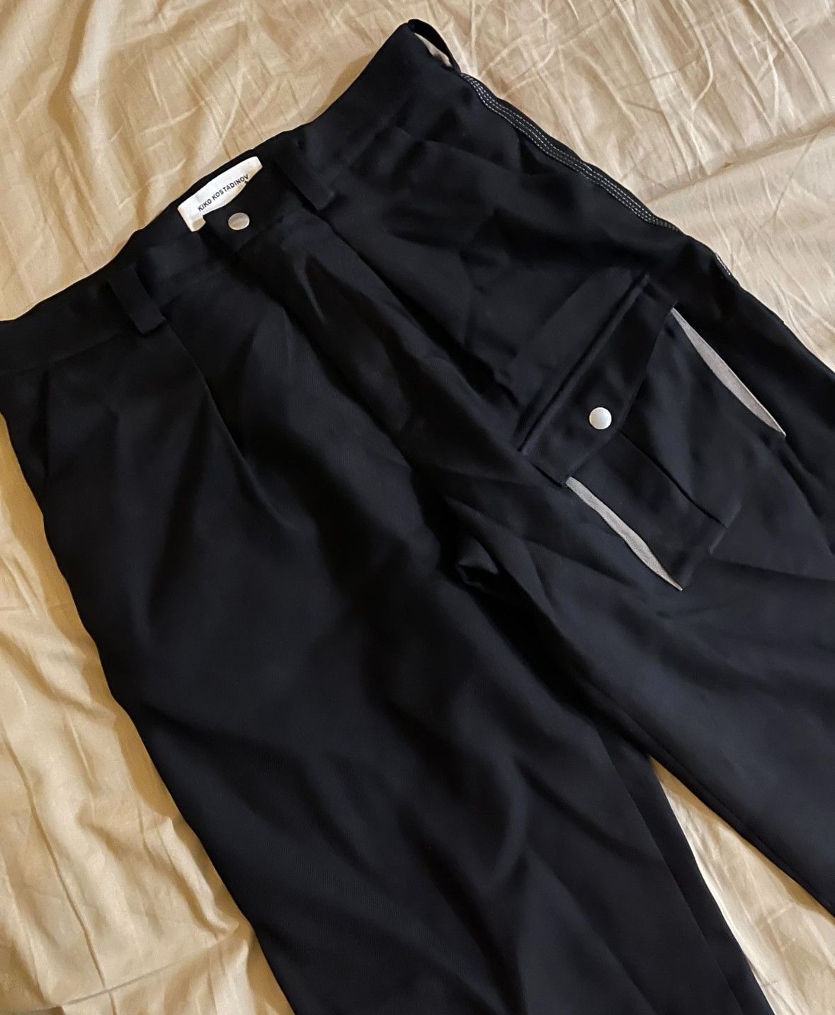 Kiko Kostadinov Kiko Kostadinov Black Kafka Trousers Size US 28 / EU 44 - 8 Thumbnail