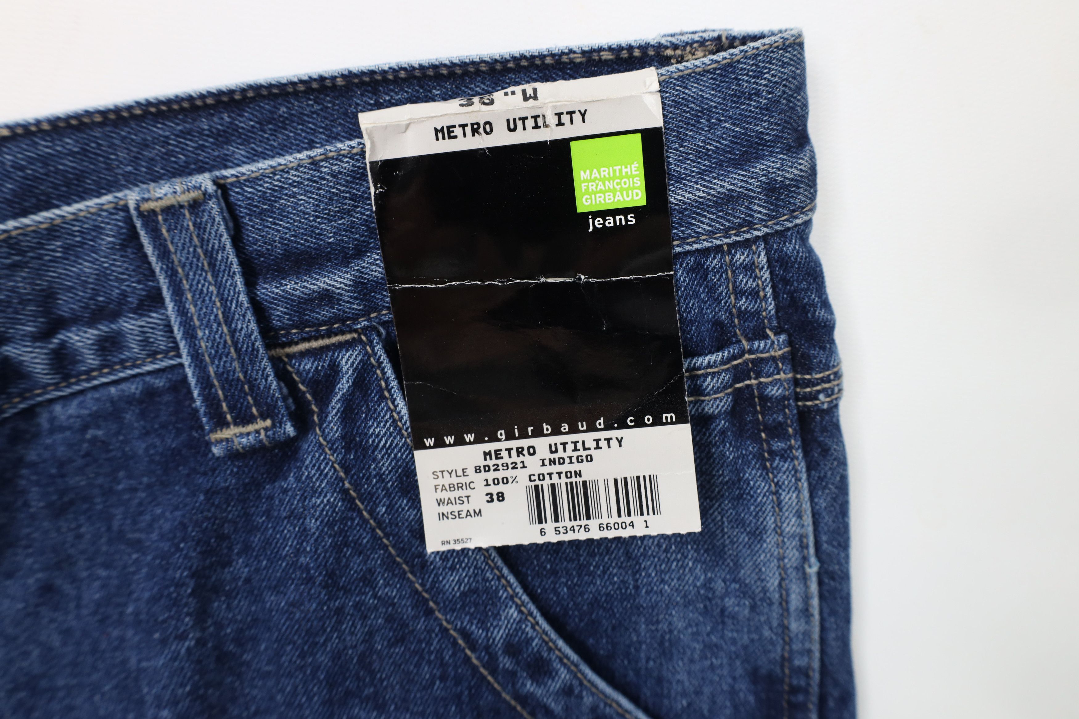 Marithe + Francois Girbaud × Vintage Deadstock Vintage 90s Marithe Francois Girbaud Denim Shorts Size US 38 / EU 54 - 6 Thumbnail