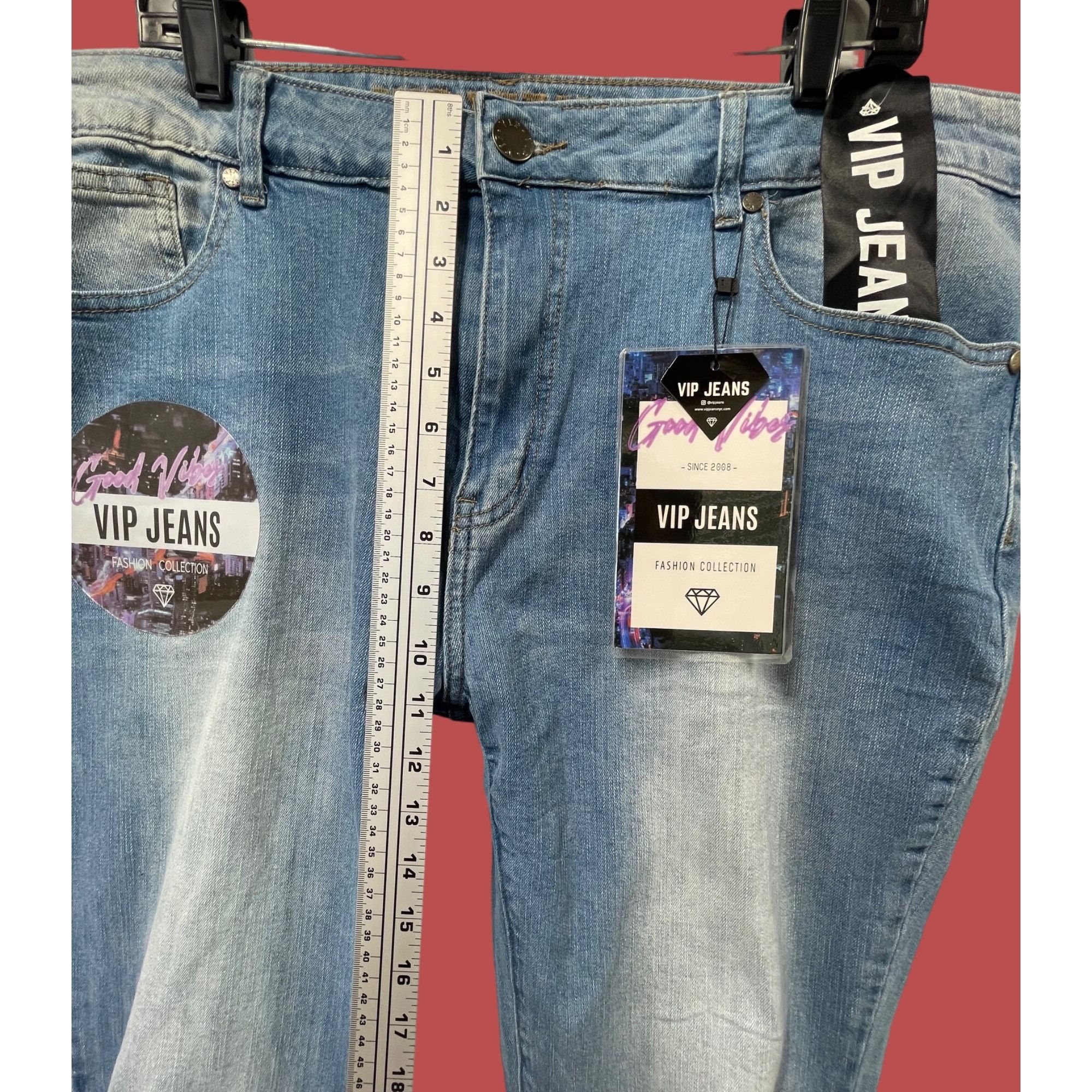 Other Rue + - Women's Sculpting Stretch Jeans Distressed - Blue Wa Size 41" - 5 Thumbnail