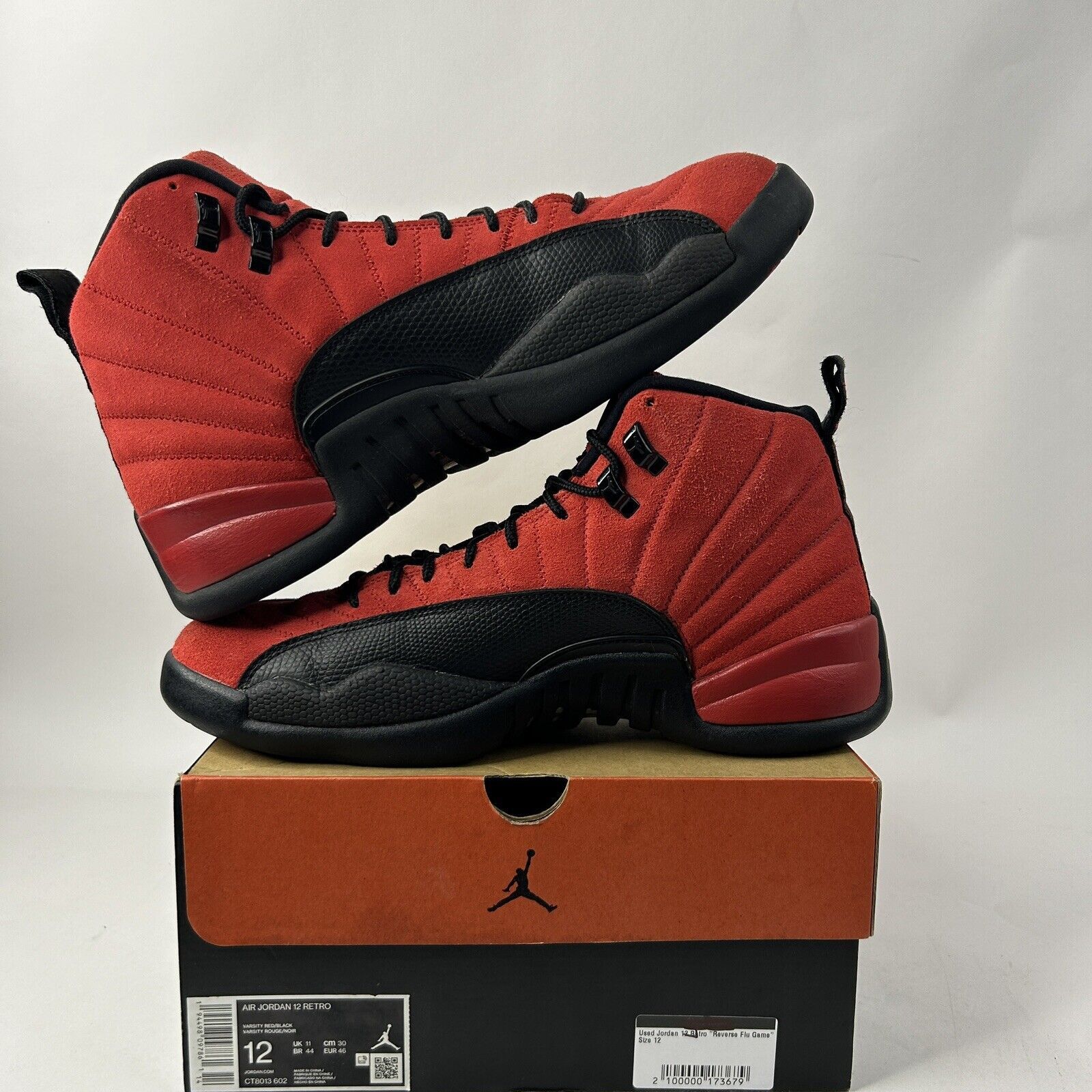 Nike Nike Shoes Air Jordan 12 Retro “Reverse Flu Game” 2024 Size US 12 / EU 45 - 4 Thumbnail