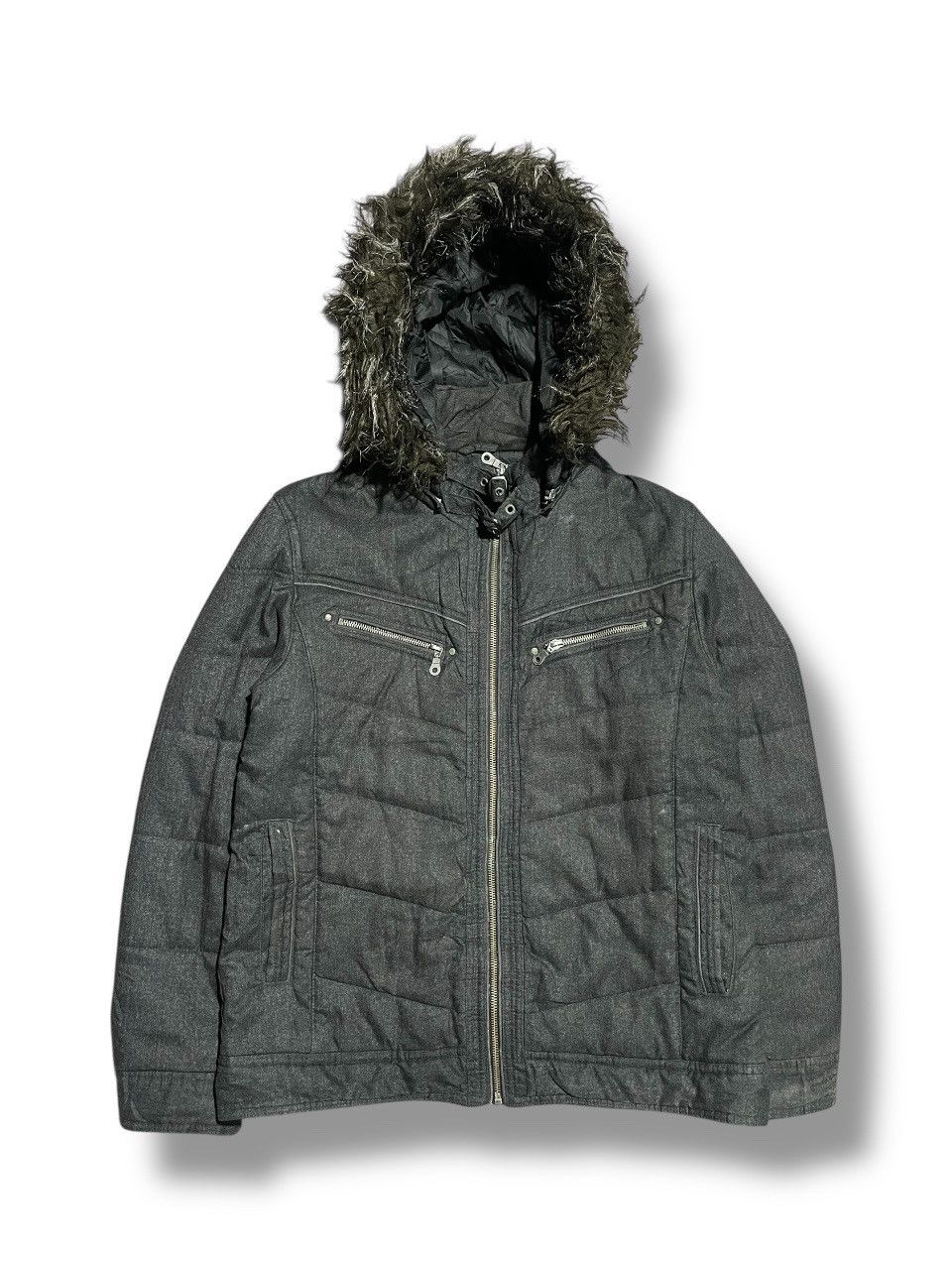 If Six Was Nine Mossimo Faux Fur Jacket Size L / US 10 / IT 46 - 1 Thumbnail