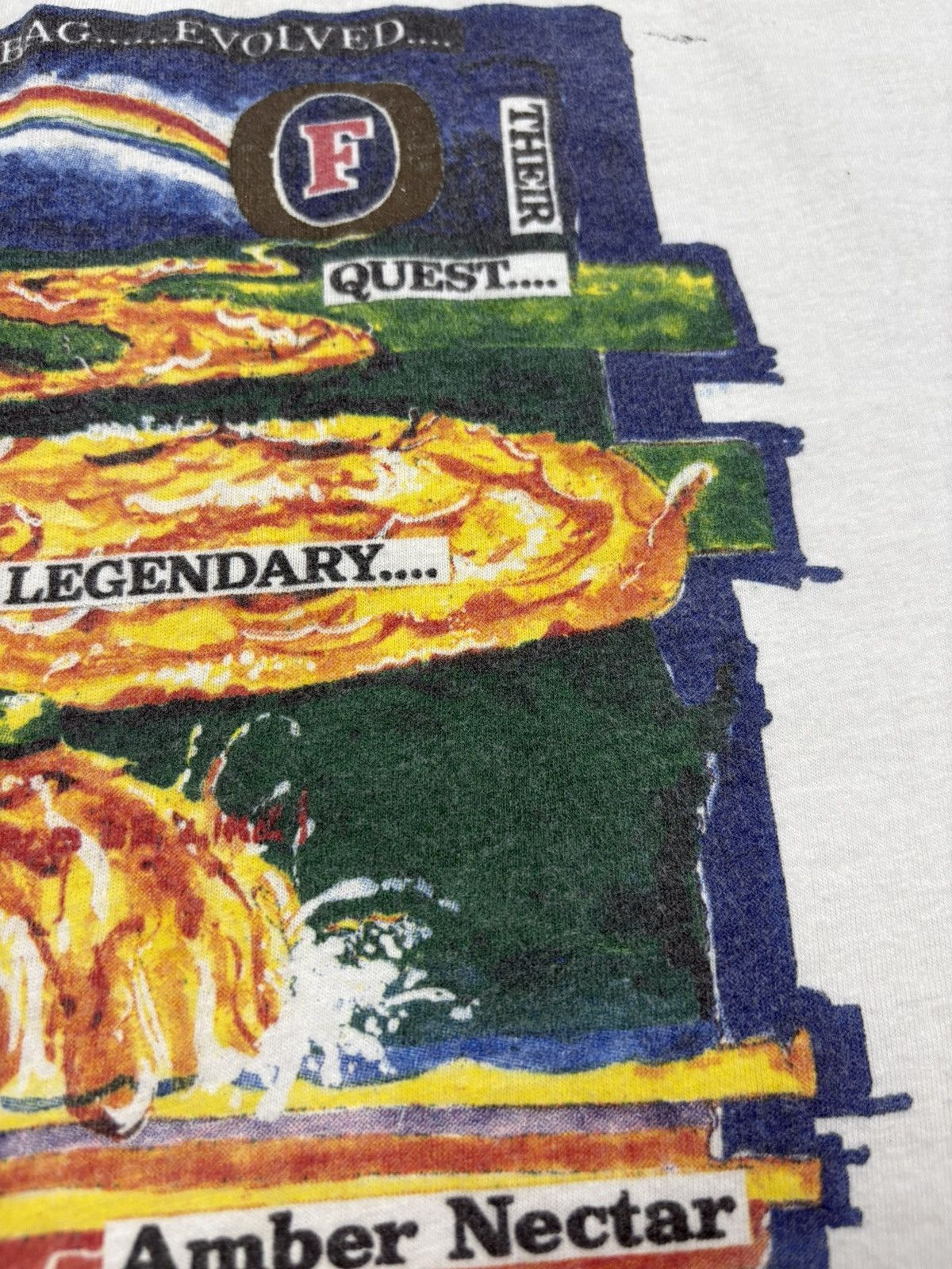 Vintage Vintage 90s Foster’s Beer “Amber Nectar” Promo Graphic Tee Size US XL / EU 56 / 4 - 6 Thumbnail