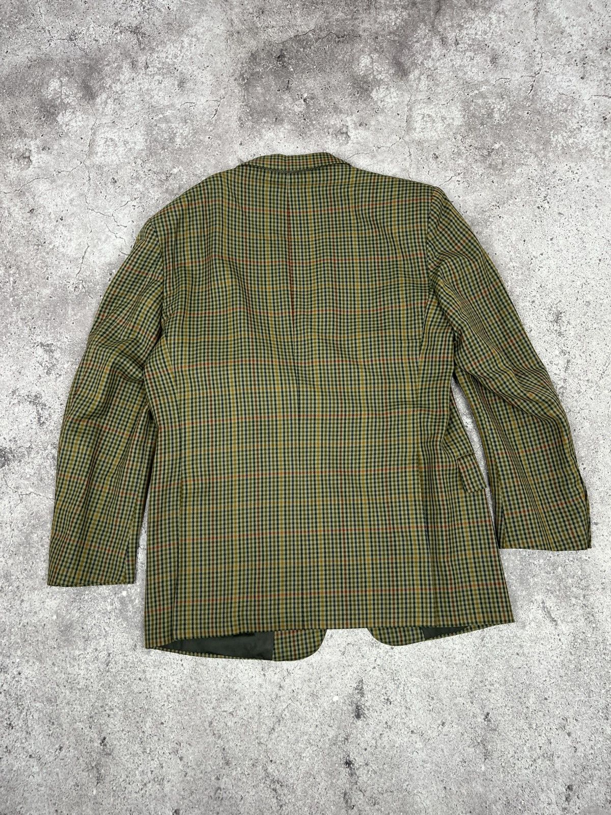 Burberry Vintage Burberrys Wool Blazer Jacket Lining Monogram Size 50R - 17 Thumbnail