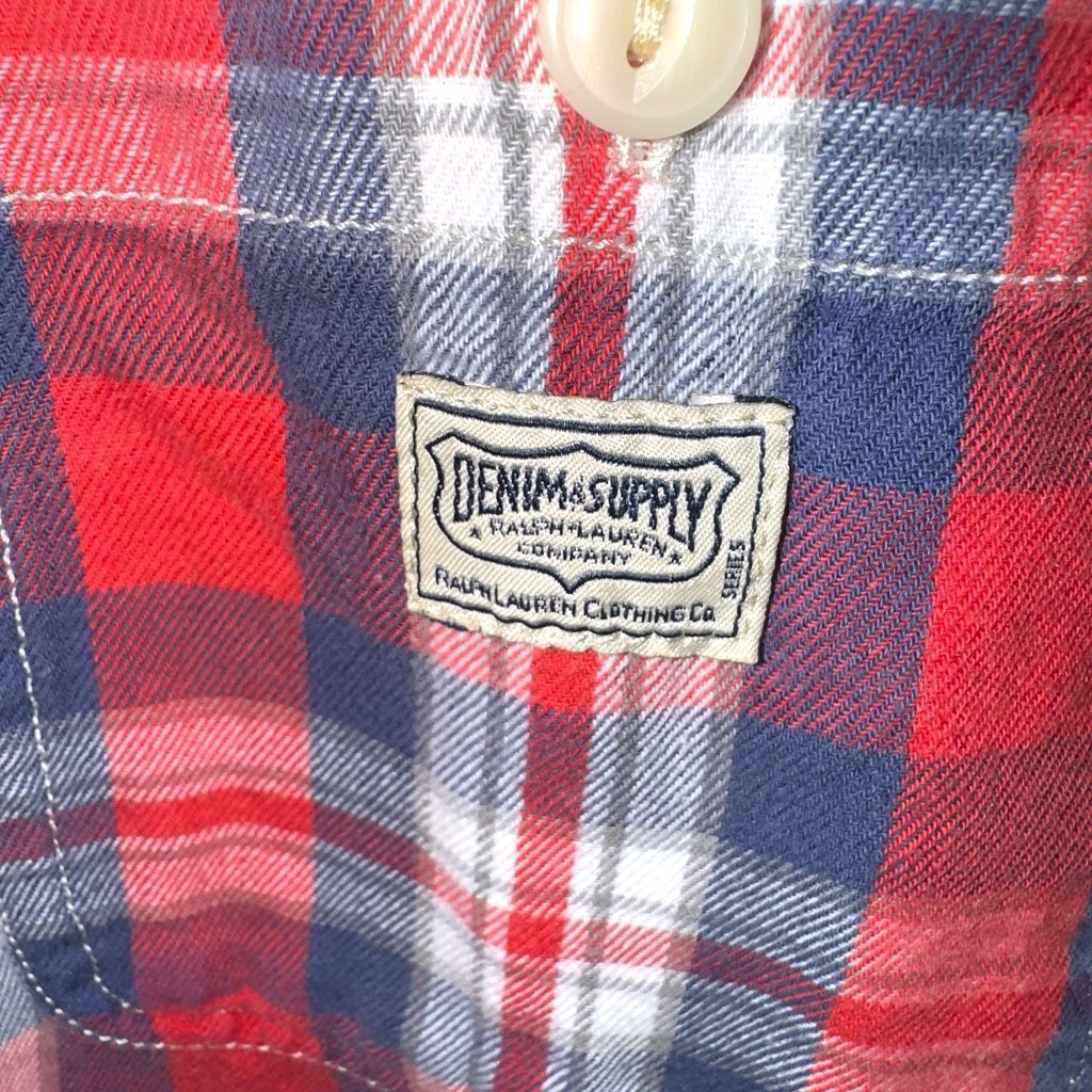 Polo Ralph Lauren Red White & Blue Polo Ralph Lauren Denim Supply Flannel Shir Size US L / EU 52-54 / 3 - 6 Thumbnail