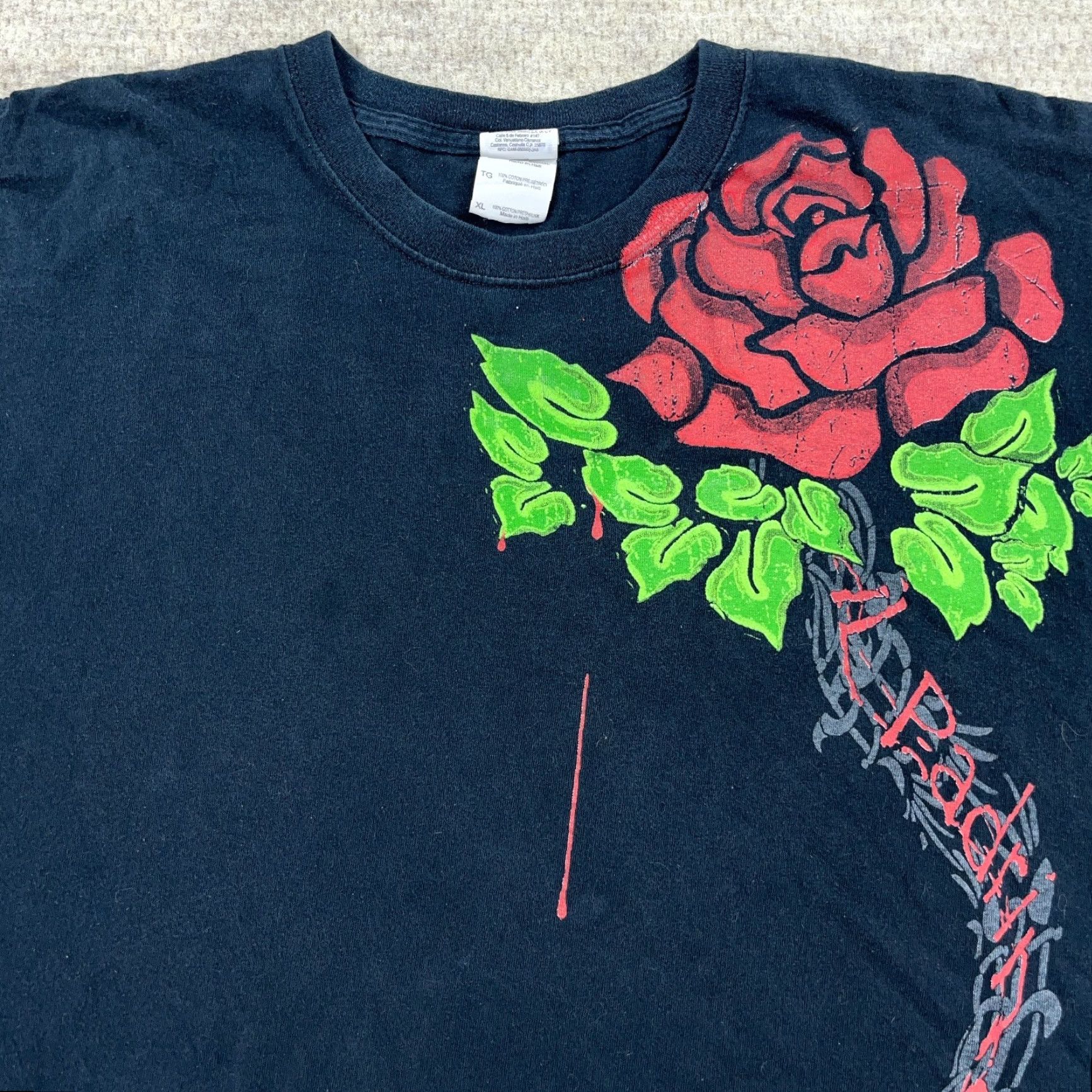 Gildan Vintage TNA Wrestling Shirt Men XL Black Alberto El Patron Del Rio Rose Y2K Shirt Size US XL / EU 56 / 4 - 3 Thumbnail