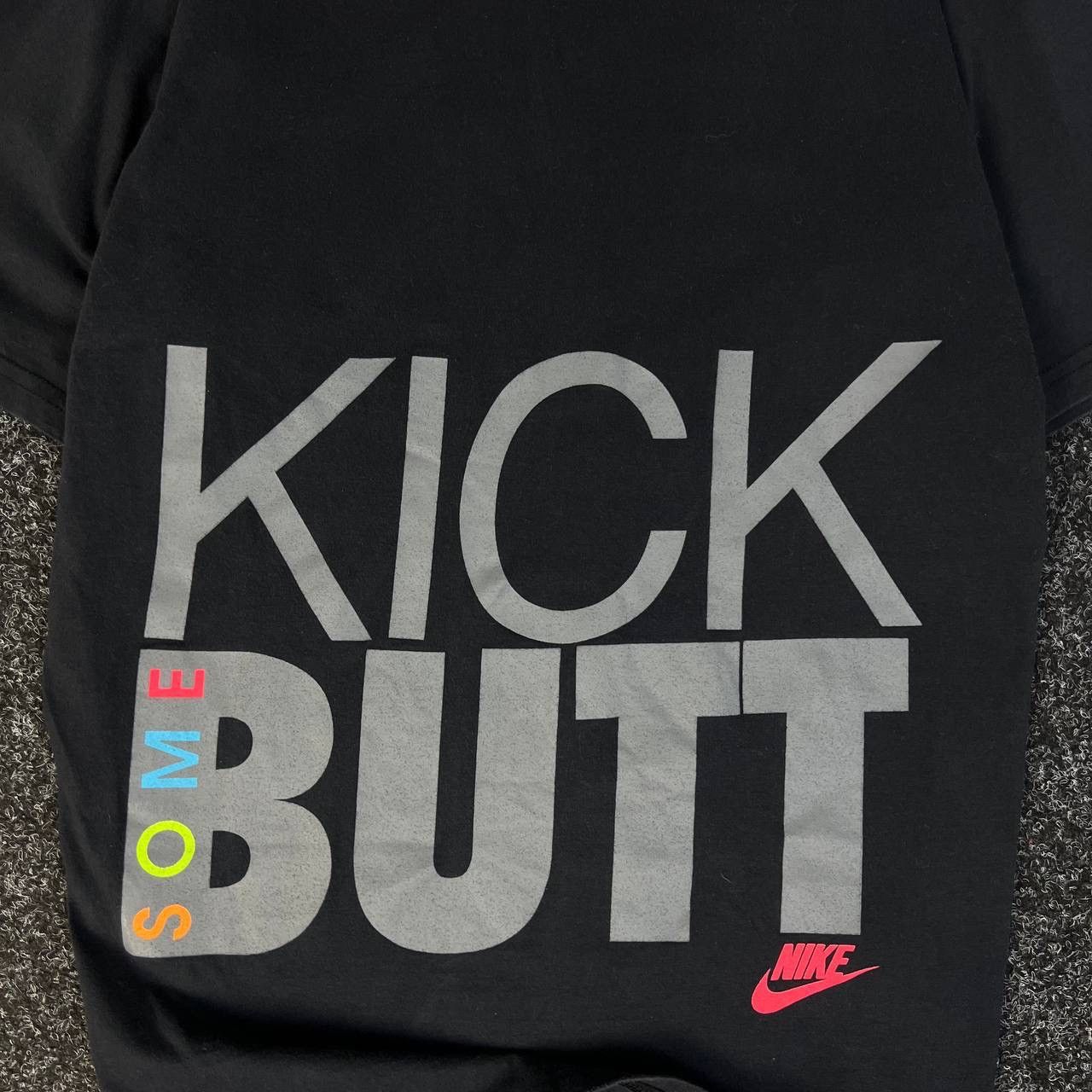 Nike 90s Rare Nike “Kick Some Butt” Vintage T-shirt Blokecore Size US M / EU 48-50 / 2 - 6 Thumbnail