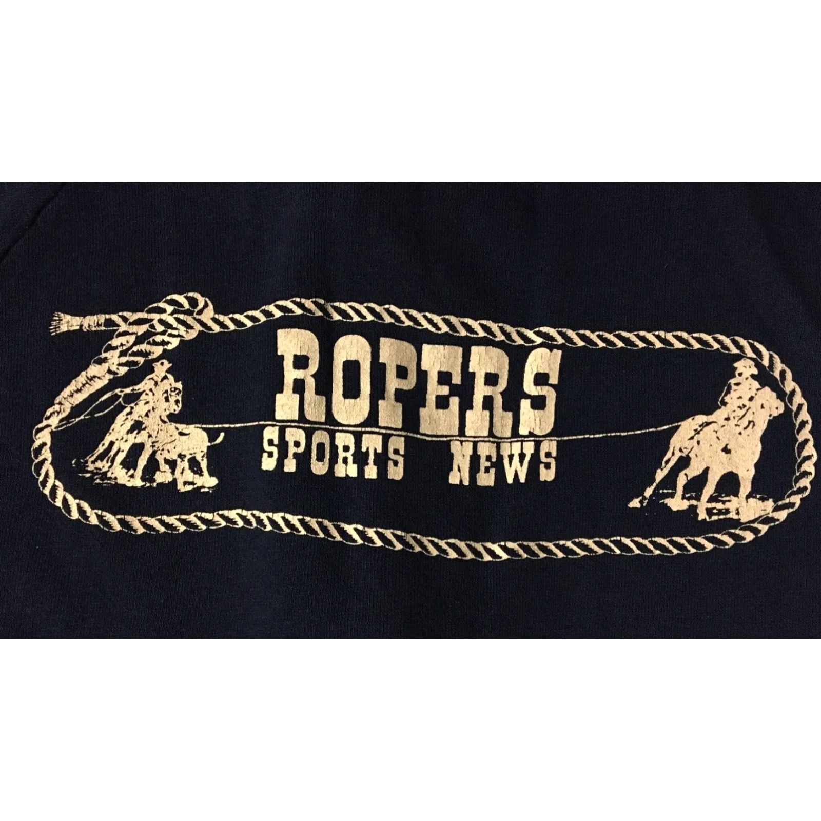 Roper VINTAGE Ropers Sports News Jacket Mens M Blue 70s 80s Western Horses Grunge Bull Riding Jacket | Sports News | Riding | Western | 70s 80s Size US M / EU 48-50 / 2 - 3 Thumbnail