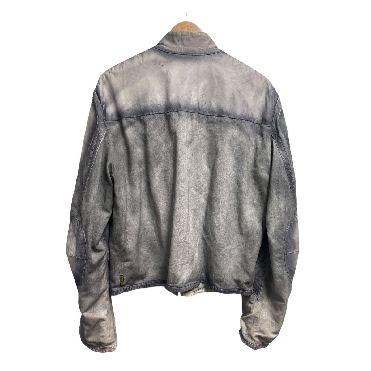Giorgio Armani Giorgio Armani bleached leather jacket Size US L / EU 52-54 / 3 - 3 Thumbnail