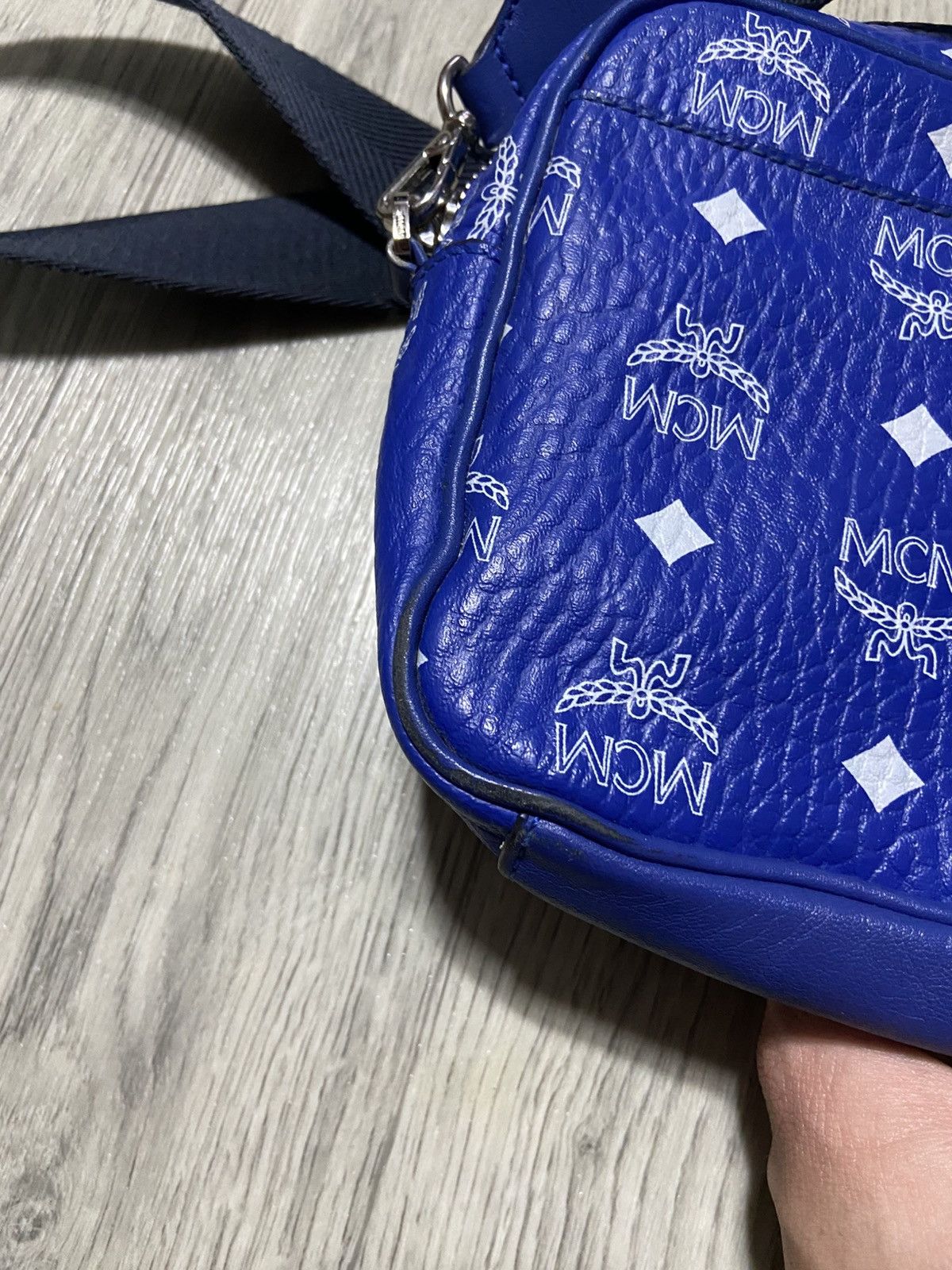 MCM MCM blue monogram crossbody bag Size ONE SIZE - 16 Thumbnail
