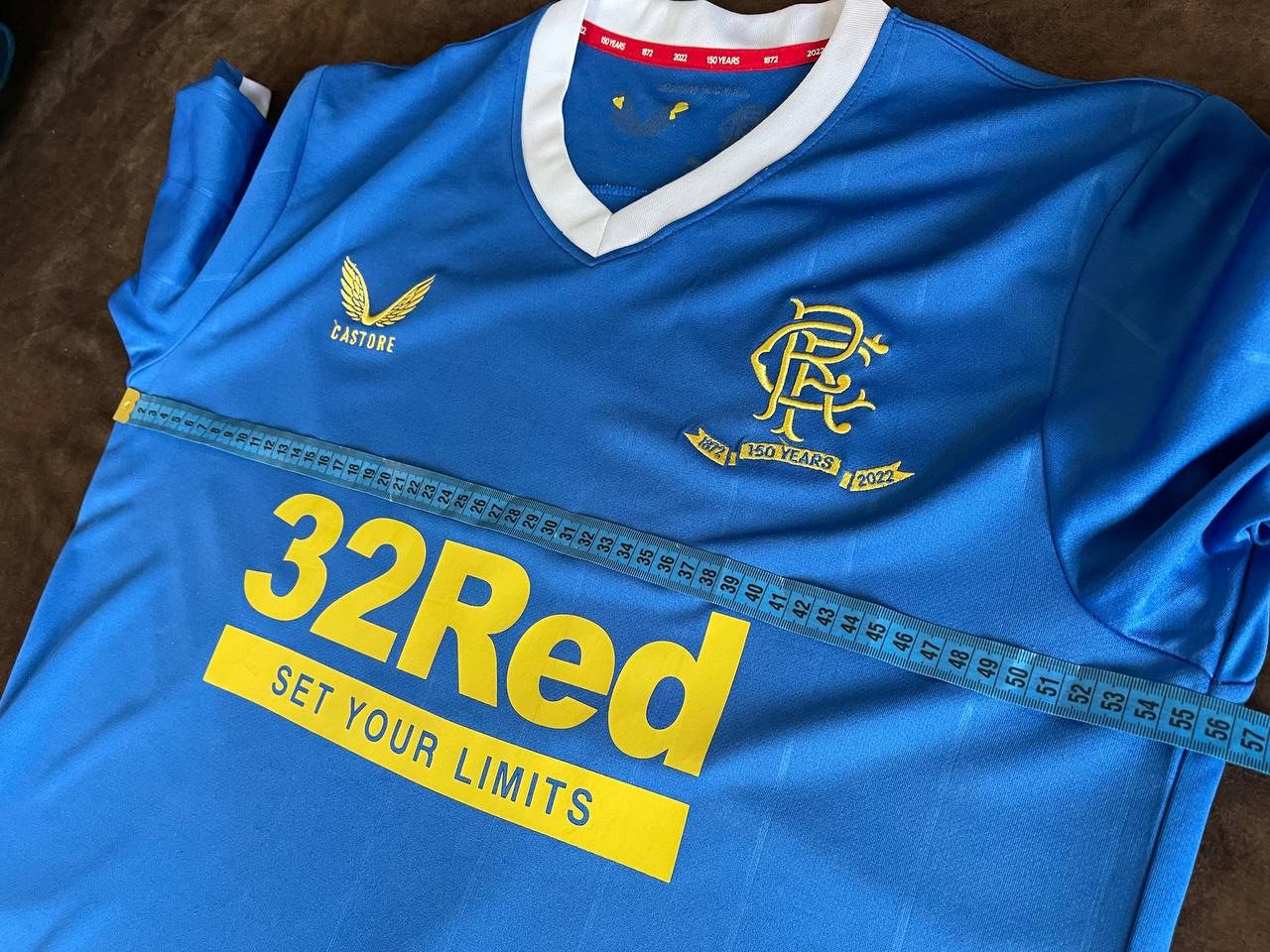 Vintage Glasgow Rangers 2021 2022 home soccer shirt jersey kit tee Size US L / EU 52-54 / 3 - 12 Thumbnail