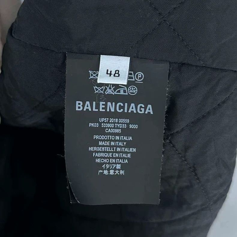 Balenciaga Balenciaga Embroidered logo cotton-padded jacket jacket Size US M / EU 48-50 / 2 - 6 Thumbnail