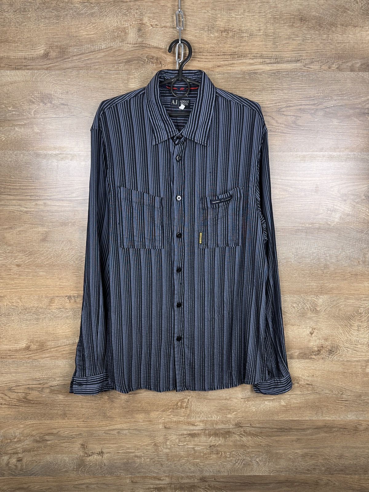 Armani Mens Vintage Armani jeans shirts button up luxury rare Size US XL / EU 56 / 4 - 1 Thumbnail