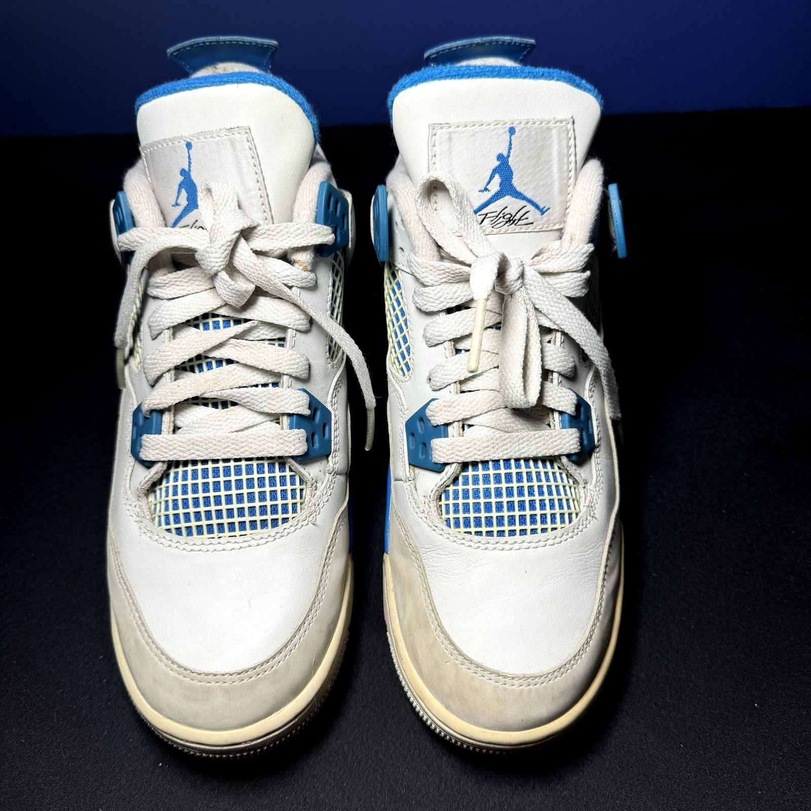 Jordan Brand × Nike Size 5 - Nike Air Jordan 4 Retro GS Military Blue 2012 Shoes Size US 5 / EU 37 - 4 Thumbnail