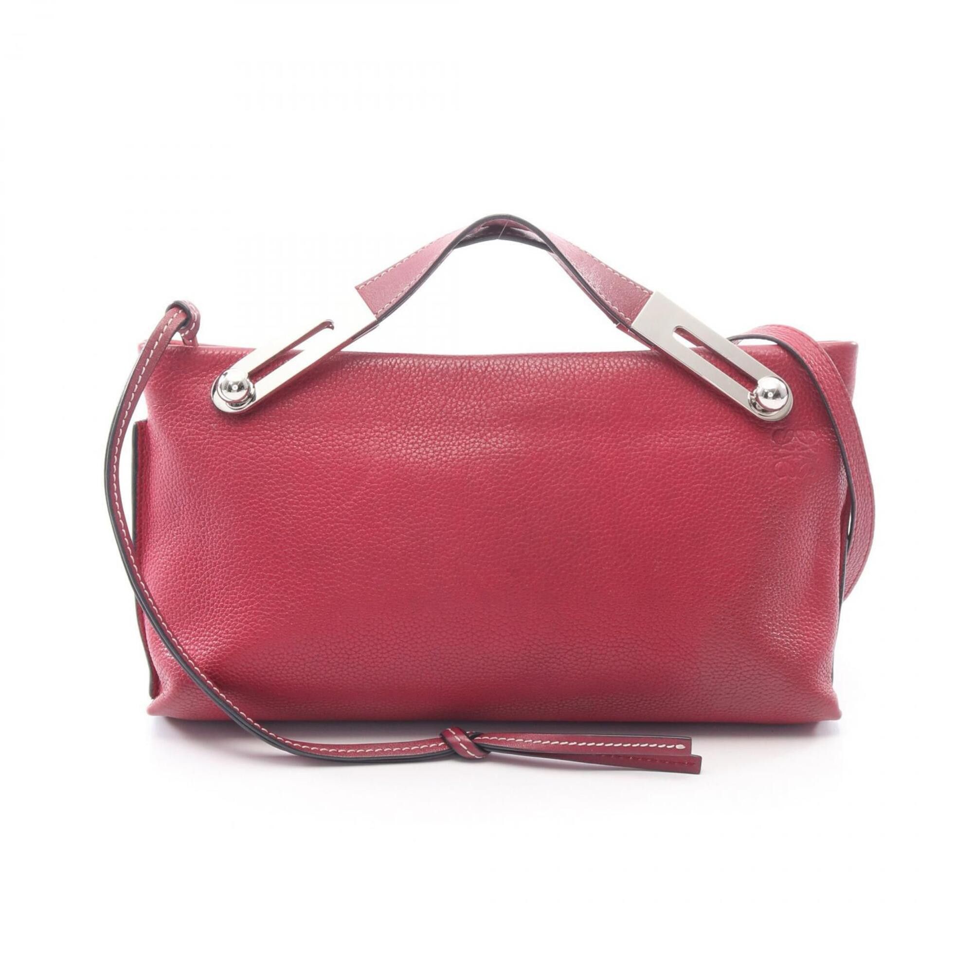 Loewe Loewe Missy Small 2-Way Handbag, Leather, Women's, Bordeaux (Burgundy) Size ONE SIZE - 1 Thumbnail