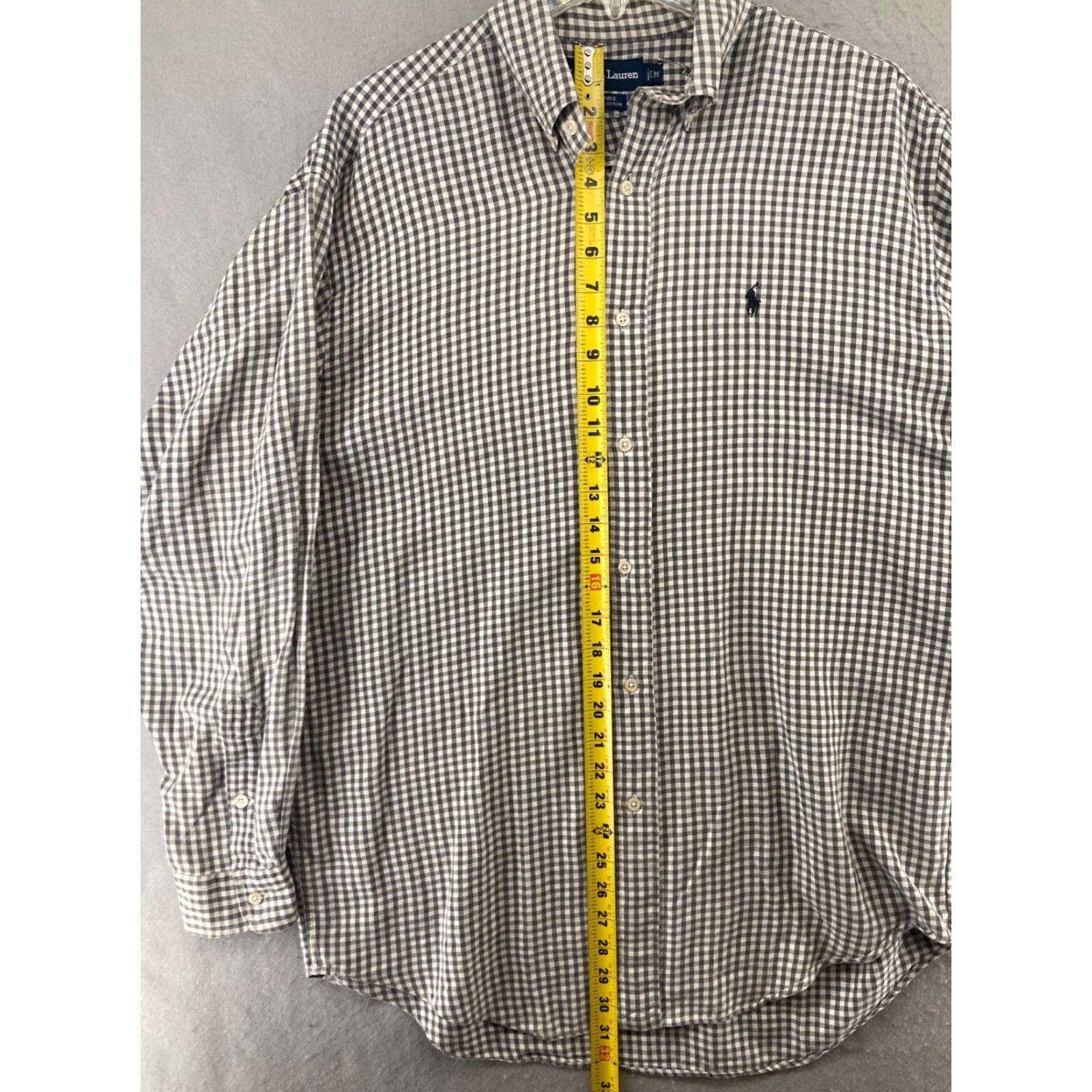Ralph Lauren Ralph Lauren Mens Button-Up Shirt M Gray Blaire Cotton Size US M / EU 48-50 / 2 - 3 Thumbnail