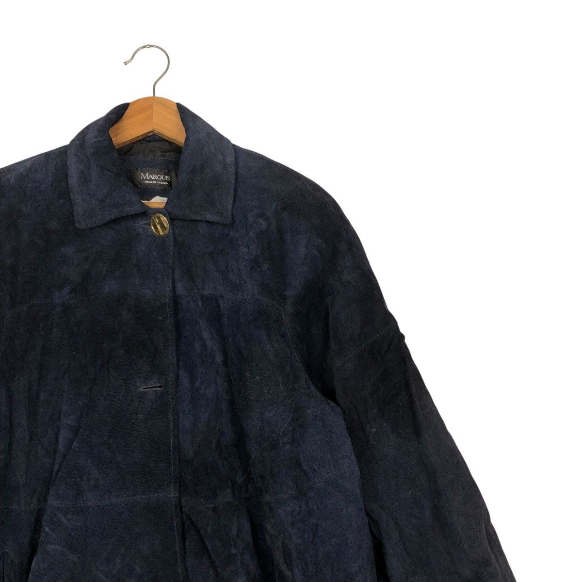 Designer × Japanese Brand 📌Vintage Long Jacket Marquis Made in Canada Genuine Leather Size US M / EU 48-50 / 2 - 7 Thumbnail