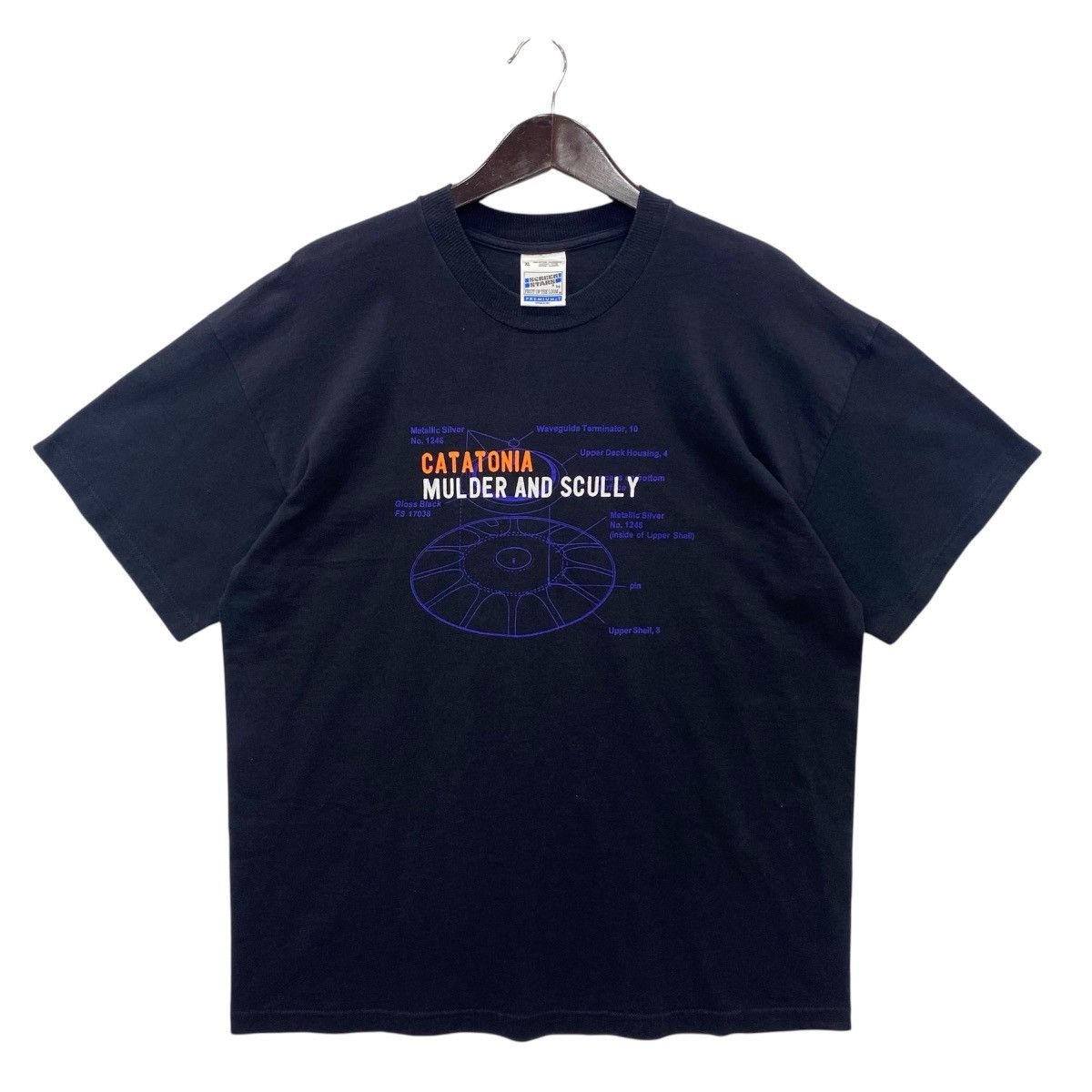 💥VINTAGE 90s CATATONIA Britpop band mulder and scully shirt