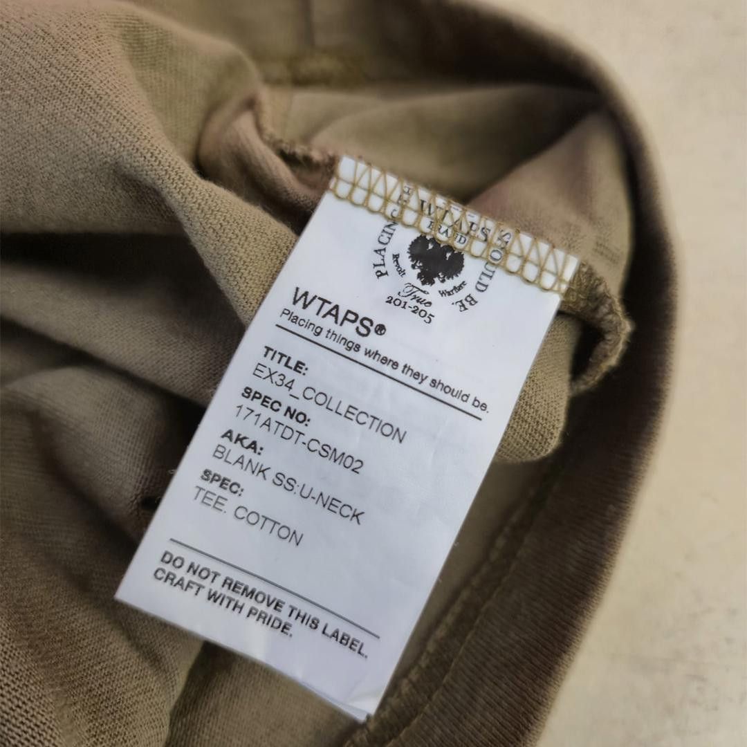 Wtaps WTAPS Blank SS:U-Neck Olive Tee (L) Size US L / EU 52-54 / 3 - 6 Thumbnail