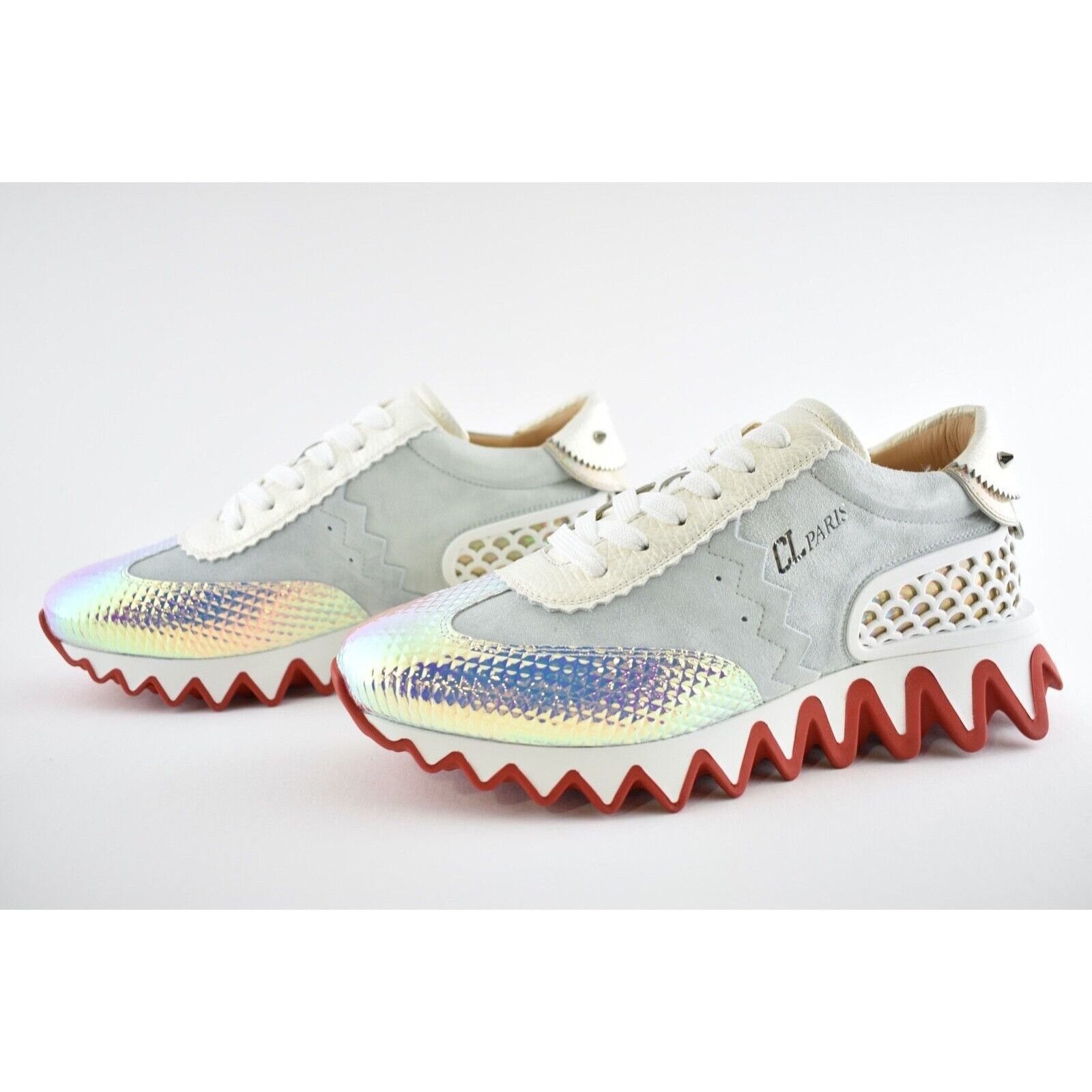 Christian Louboutin Loubishark Donna Flat Maya AB Platform Low Top Sneaker 40.5 Size US 10.5 / IT 40.5 - 10 Thumbnail