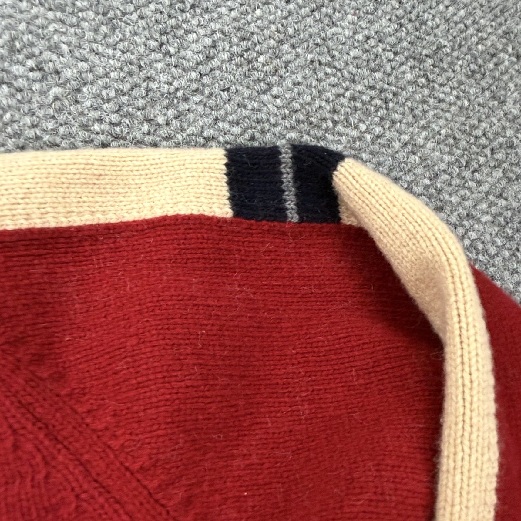 American Eagle Outfitters VINTAGE American Eagle Outfitters Sweater Mens XL Knit Red Wool Crew Neck Italy 90s Striped MENS Size US XL / EU 56 / 4 - 4 Thumbnail