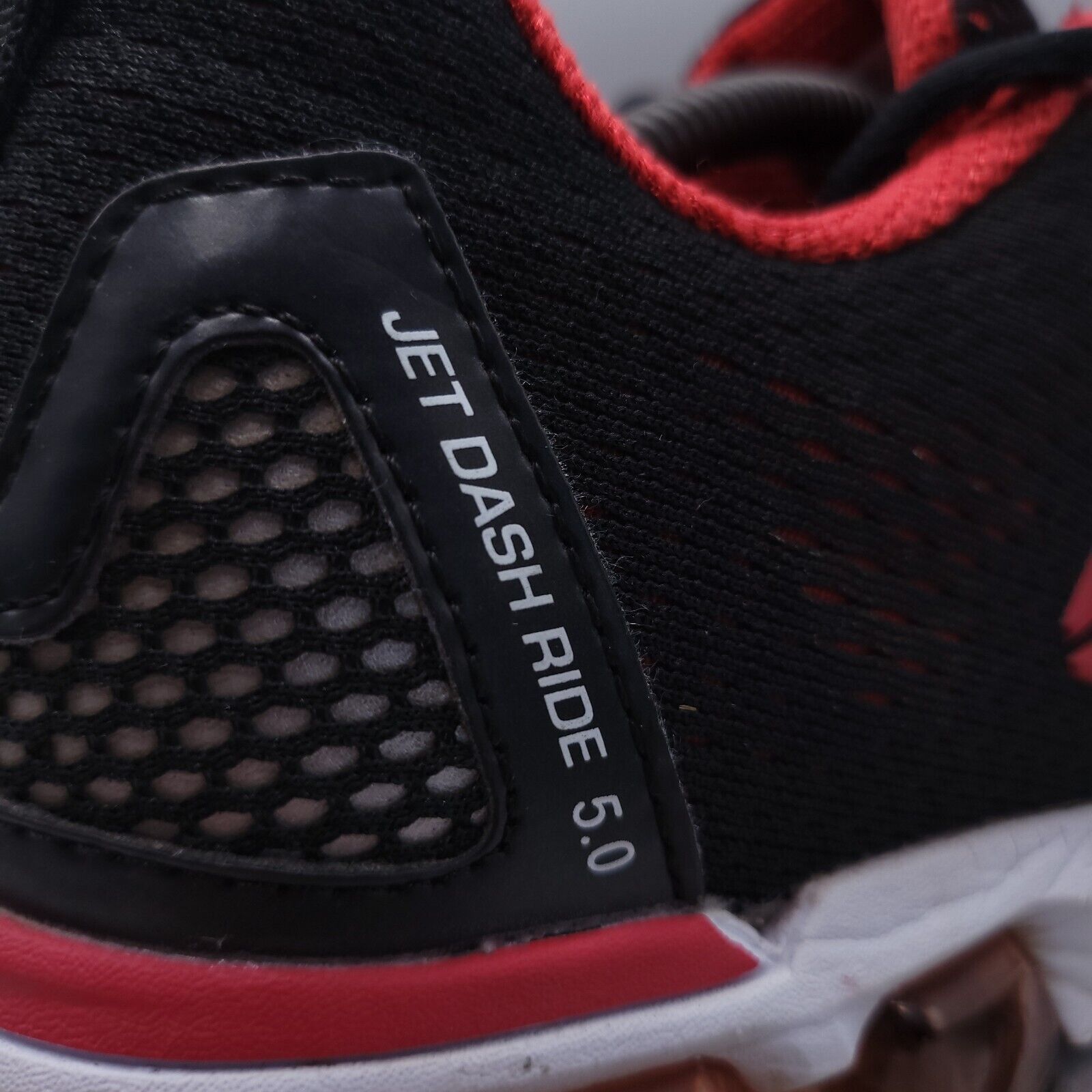 Reebok Reebok Jet Dash Ride 5.0 Shoe Mens Size 11 CN1550 Black Red Size US 11 / EU 44 - 8 Thumbnail
