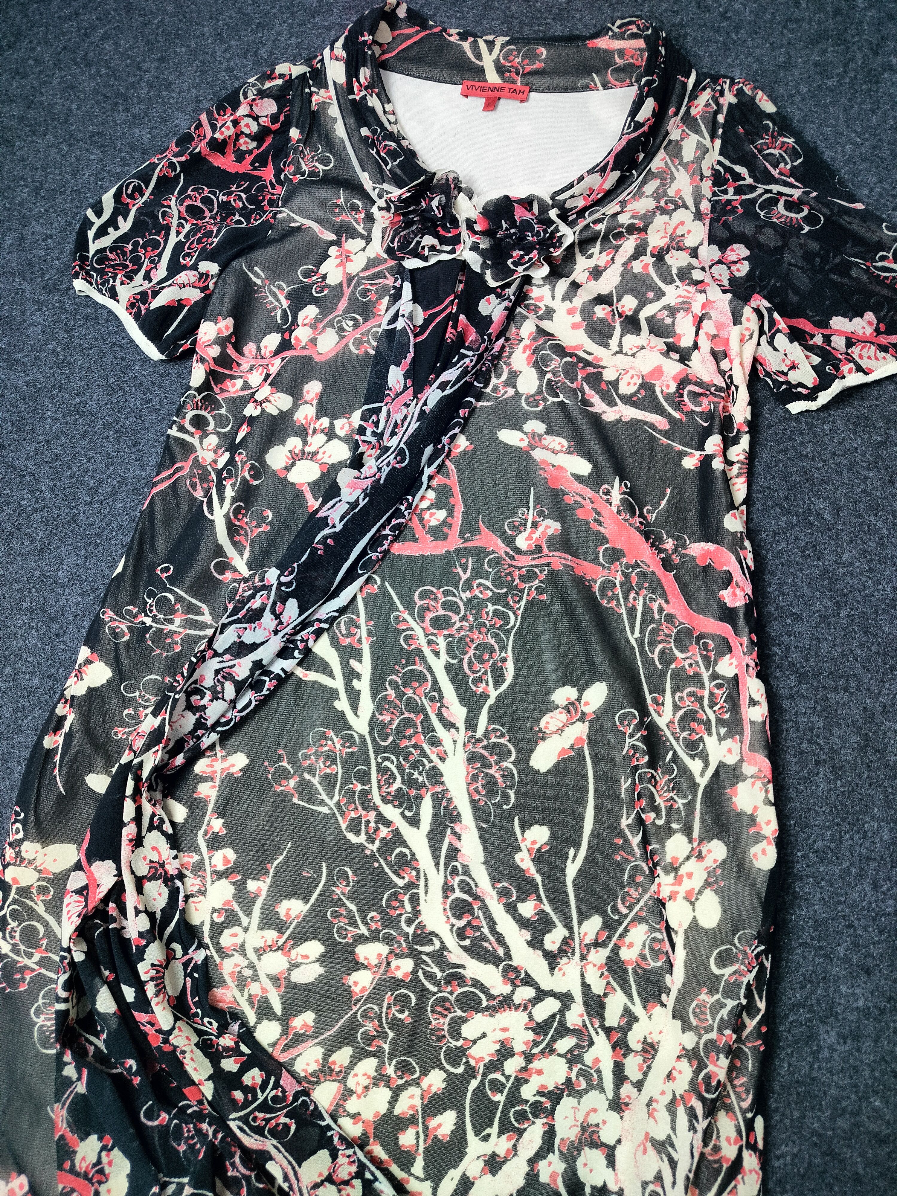 Vivienne Tam Vivienne Tam Floral Print Dress Size S / US 4 / IT 40 - 6 Thumbnail