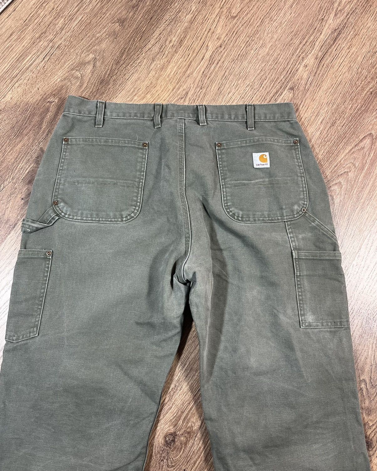 Carhartt Vintage Carhartt Green Double Knee Workwear Carpenter Pants Size US 38 / EU 54 - 12 Thumbnail
