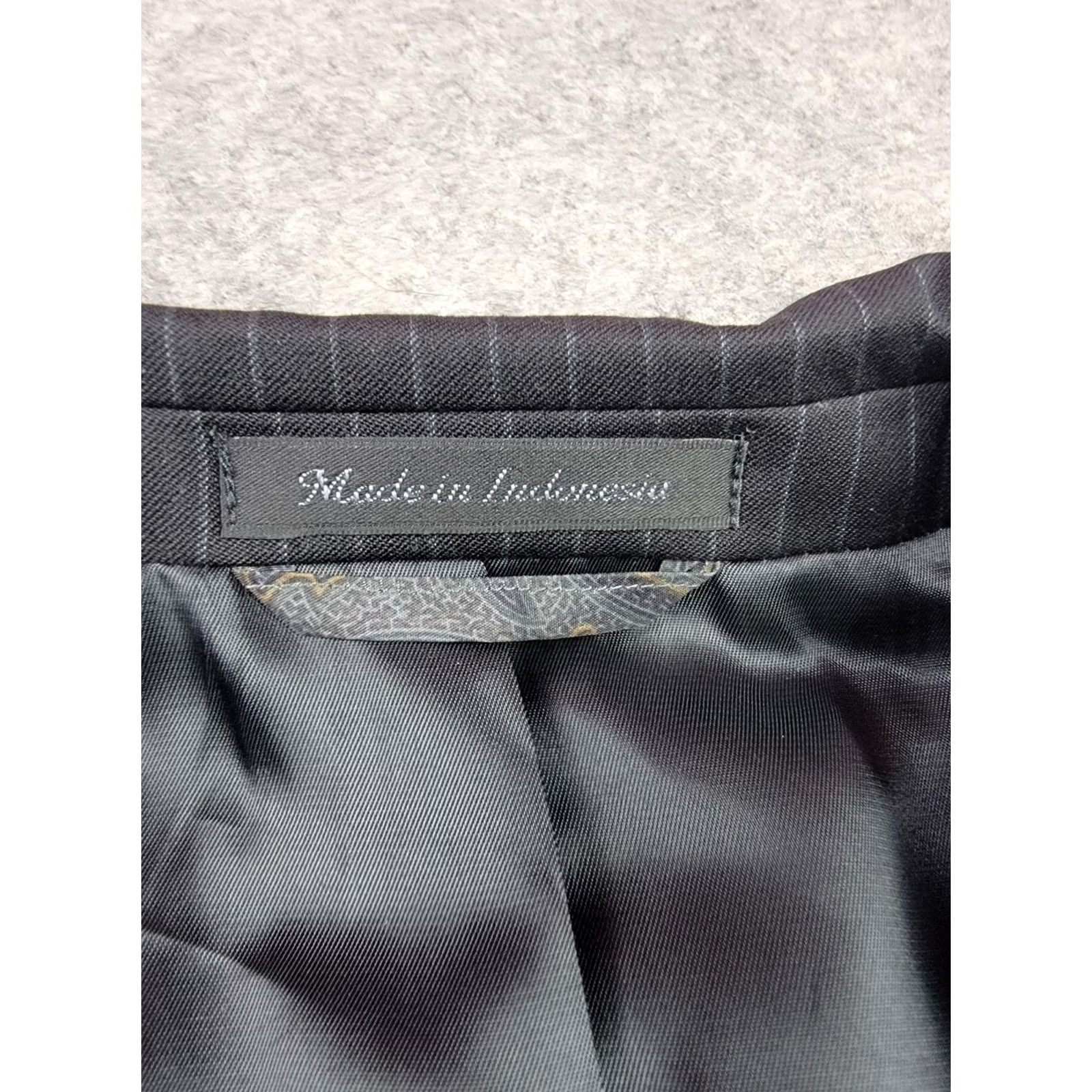 Ralph Lauren Lauren Ralph Lauren Blazer Mens 48 Long Black Pinstripe Wool Ultraflex Suit Jacket Size 48R - 3 Thumbnail