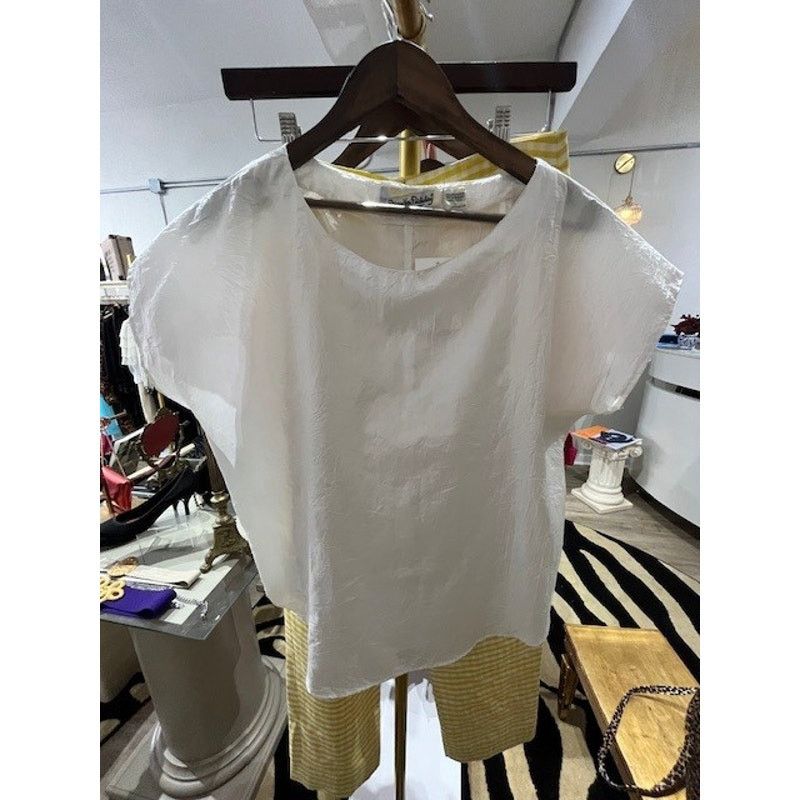 Diane von Furstenberg Vintage Diane Von Furstenberg White Top Size L / US 10 / IT 46 - 1 Thumbnail