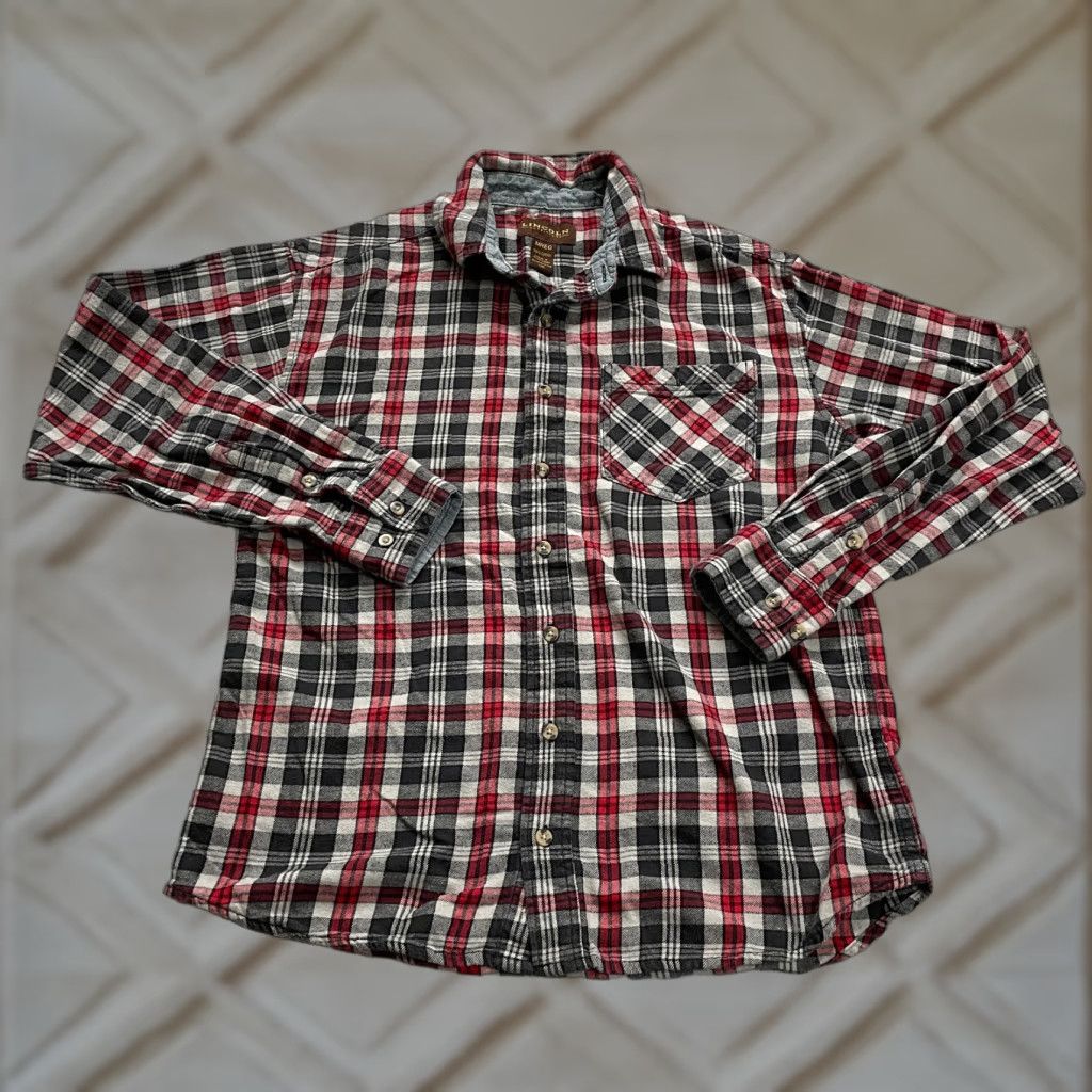 Urban Outfitters Lincoln Outfitters Button-Up Shirt Mens Medium Multicolor Plaid Cotton Flannel Long Sleeve Casual Classic Western Pattern 90s? Size US M / EU 48-50 / 2 - 1 Thumbnail