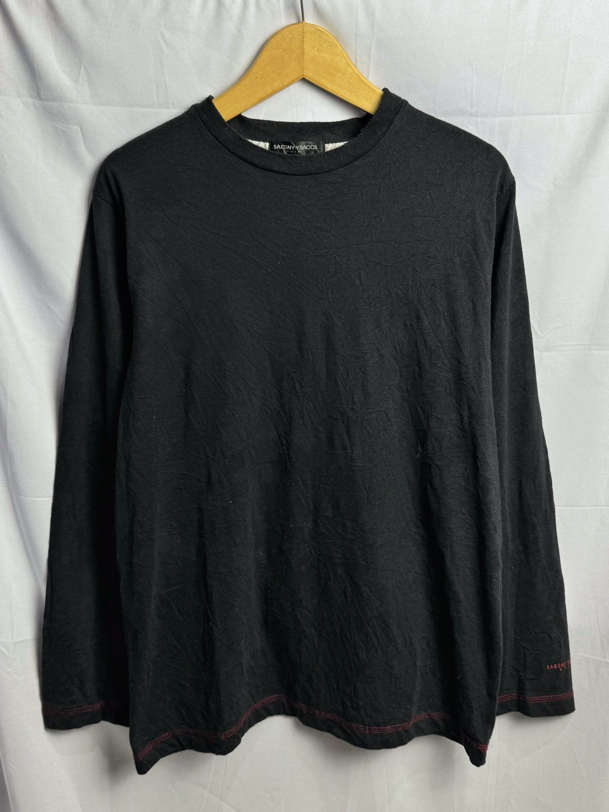 Yohji Yamamoto YOHJI YAMAMOTO Y'SACCS BLACK LONG SLEEVE Size US M / EU 48-50 / 2 - 1 Thumbnail