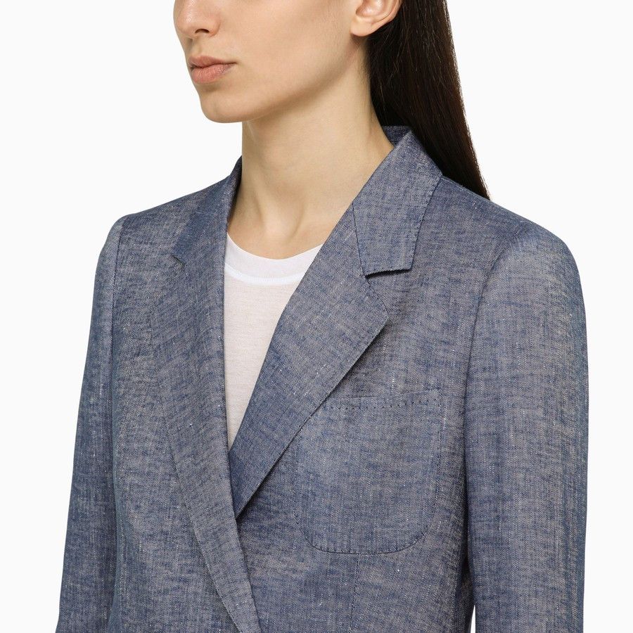 Tagliatore o1d2blof1024 Double-Breasted Jacket In Blue Size XS / US 0-2 / IT 36-38 - 4 Thumbnail