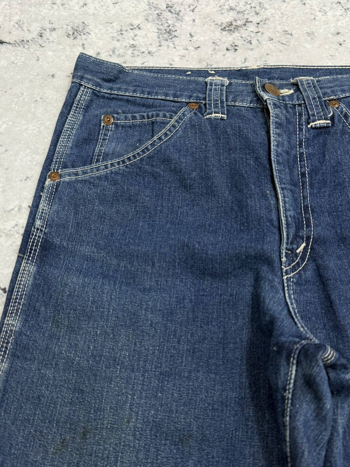 Vintage Vintage Japan BIG JOHN Carpenter World Workers Denim Size US 26 / EU 42 - 4 Thumbnail