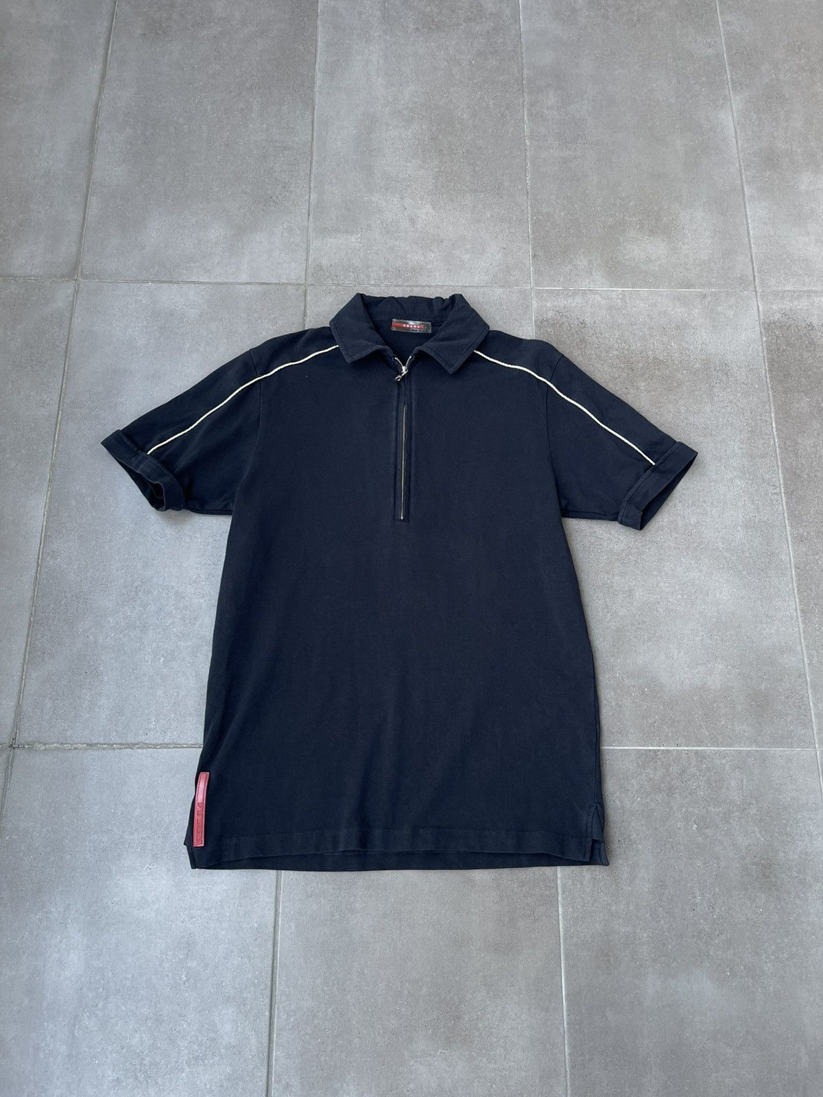 Prada Prada Sport 00s Zip Closure Polo Shirt | Grailed